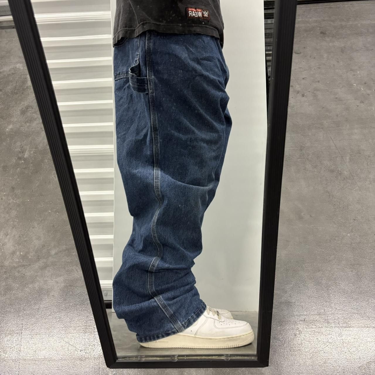 Vintage Vintage Y2K/2000s Baggy Carpenter Workwear Skater Style Dark Wash Denim Jeans! Size US 44 / EU 60 - 1 Thumbnail