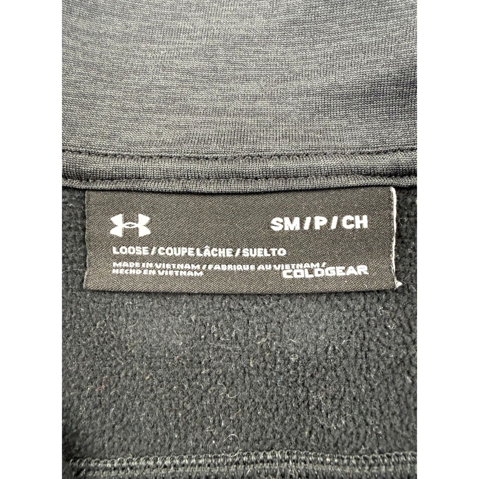 Under Armour Under Armour ColdGear Pullover Mens Small Black Quarter Zip Performance Top Size US S / EU 44-46 / 1 - 3 Thumbnail