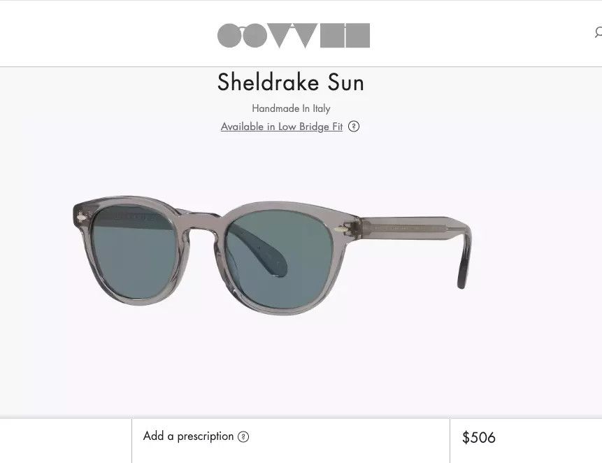 Oliver Peoples OLIVER PEOPLES SHELDRAKE Size ONE SIZE - 4 Thumbnail
