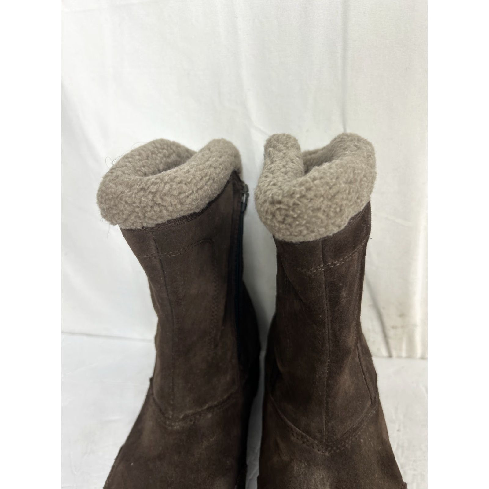 SOREL Sorel Women's WaterFall Boots Brown Suede WaterFall Boots Winter Boots WaterFall Boots Size 5.5 Brown Suede Zip Up Mid-Calf Women's Boots Size US 6 / IT 36 - 7 Thumbnail