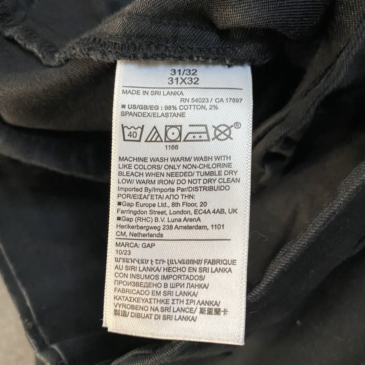 Gap GAP Slim Fit Pants Women's Black Skinny 31x32 NWT Size 31" - 11 Thumbnail