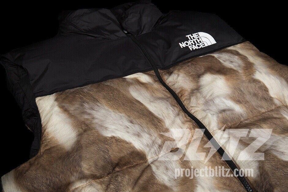 Supreme FW13 SUPREME THE NORTH FACE TNF FUR PRINT NUPTSE VEST BROWN Size US S / EU 44-46 / 1 - 3 Thumbnail