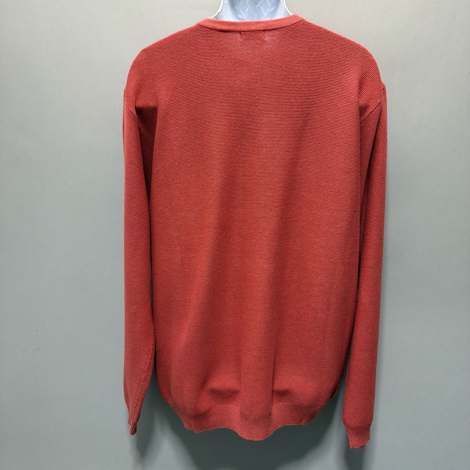 Izod NWT IZOD Men’s XL Coral Orange 100% Cotton Textured Knit Size US XL / EU 56 / 4 - 3 Thumbnail