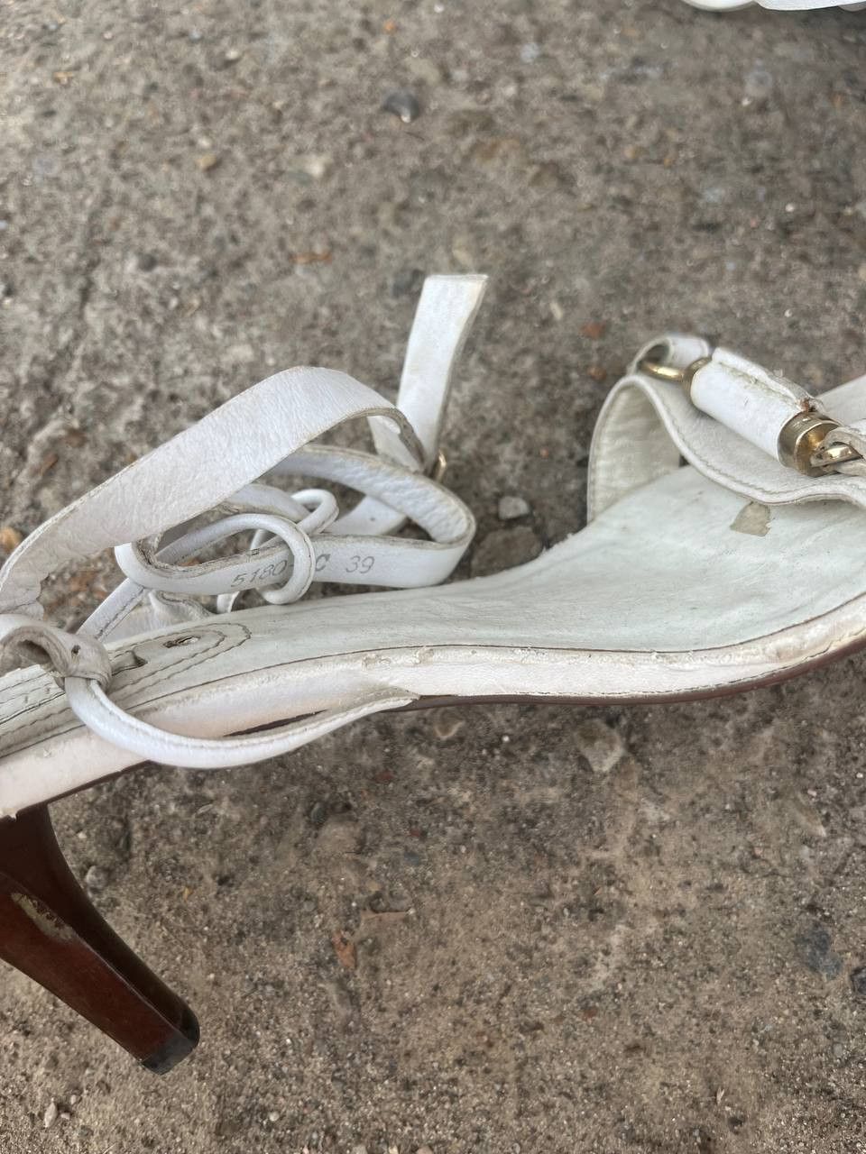 Celine Vintage Celine Leather Faded Sandals Heels Size US 9 / IT 39 - 7 Thumbnail