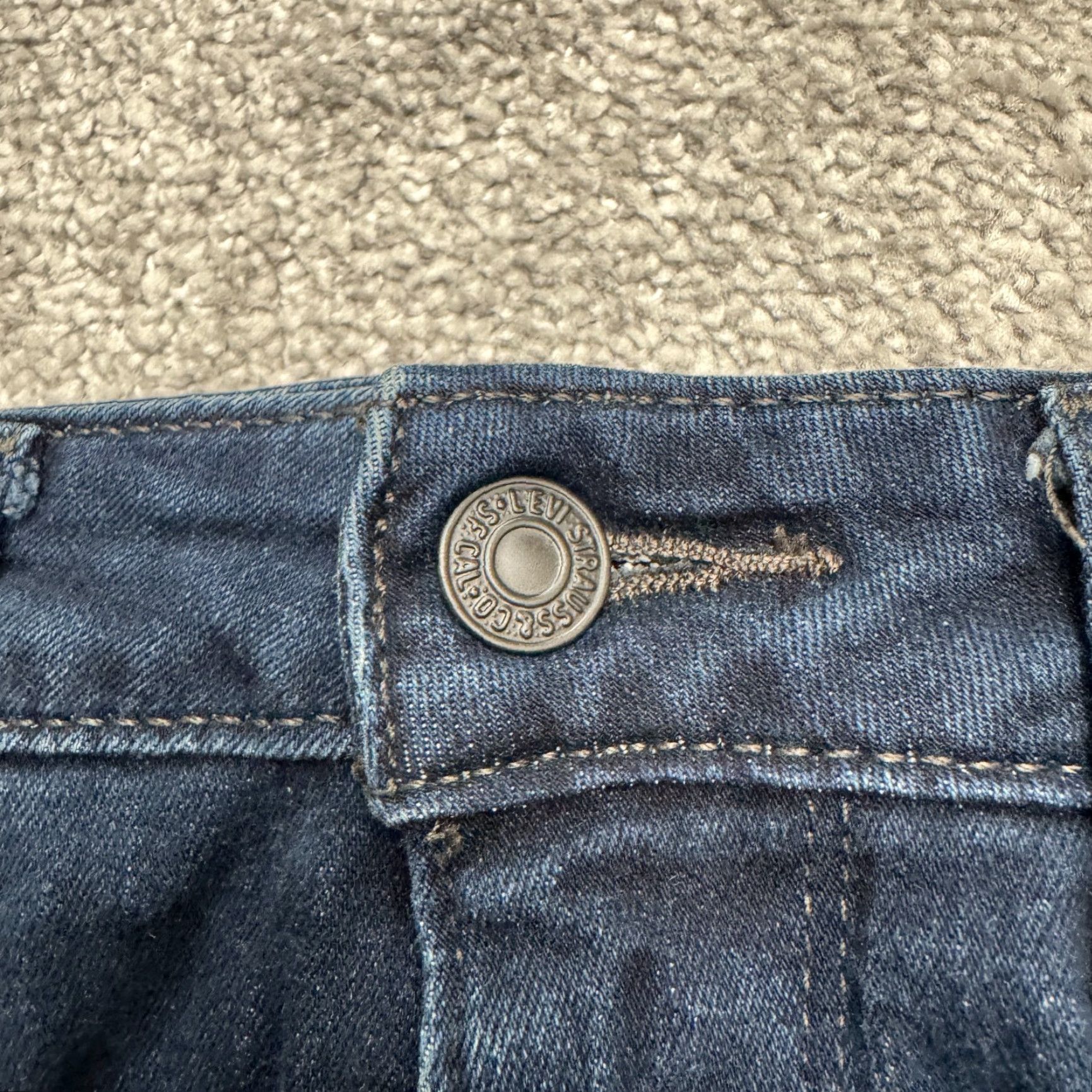 Levi's Levi's 711 Skinny Denim Jeans Womens 30 Dark Blue Wash Mid Rise Casual Stretch Slim Fit City Grunge Classic Mens Womens Size 30" / US 8 / IT 44 - 3 Thumbnail
