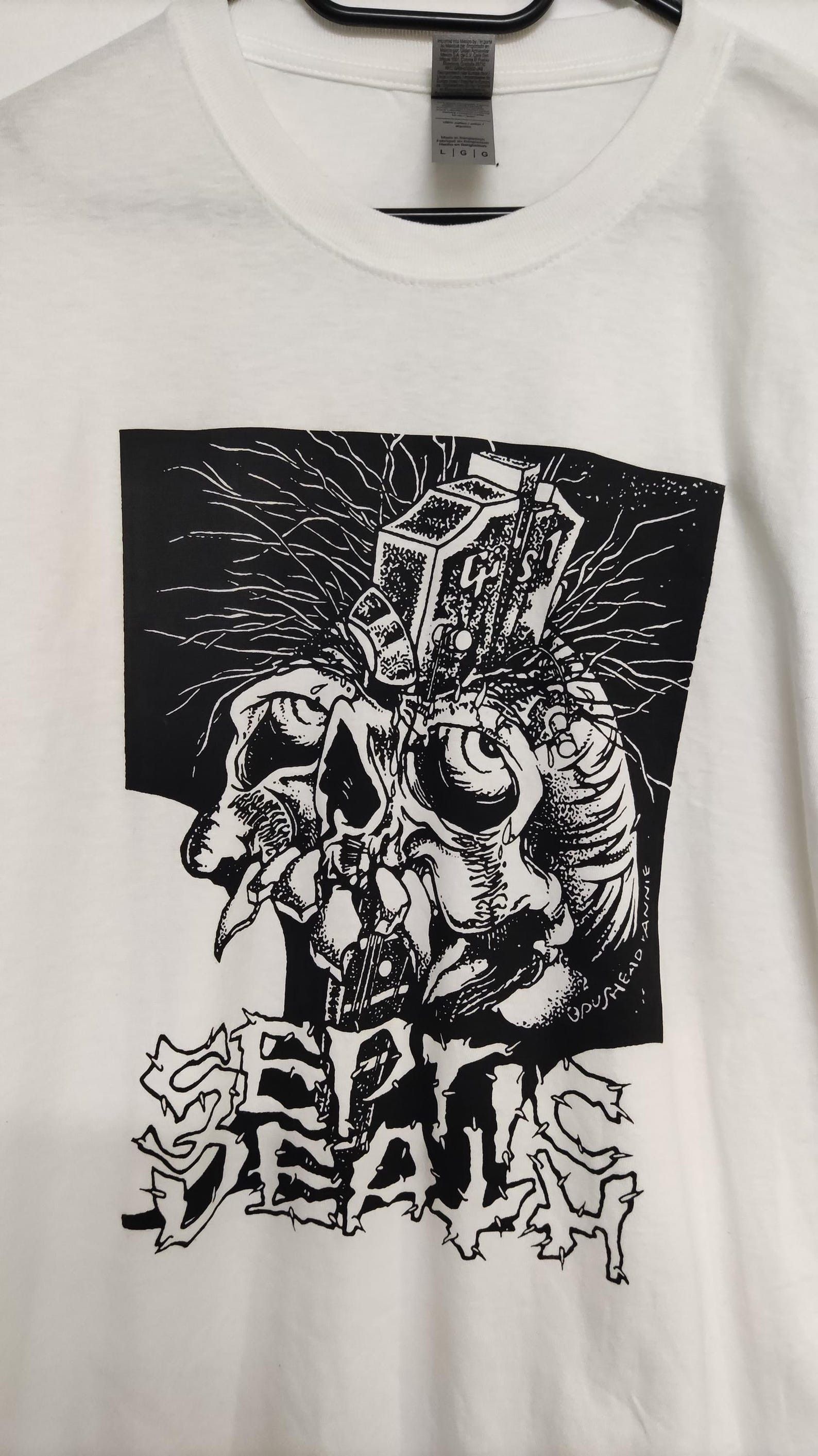 Gildan Septic Death Punk Rock T-shirts Size US L / EU 52-54 / 3 - 2 Thumbnail