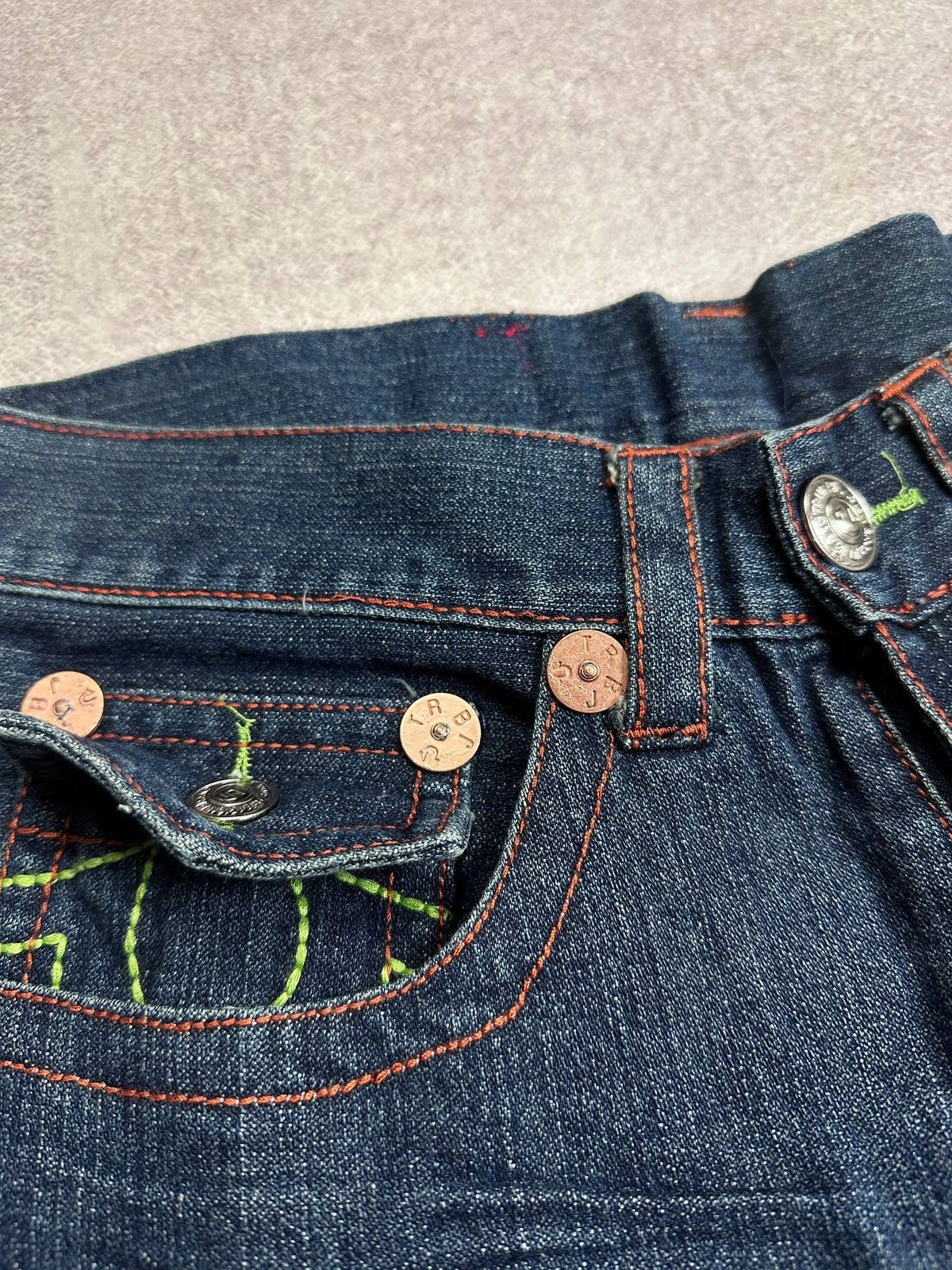True Religion Vintage NWT True Religion Baggy Denim Embroidery Shorts 30 Size US 30 / EU 46 - 7 Thumbnail