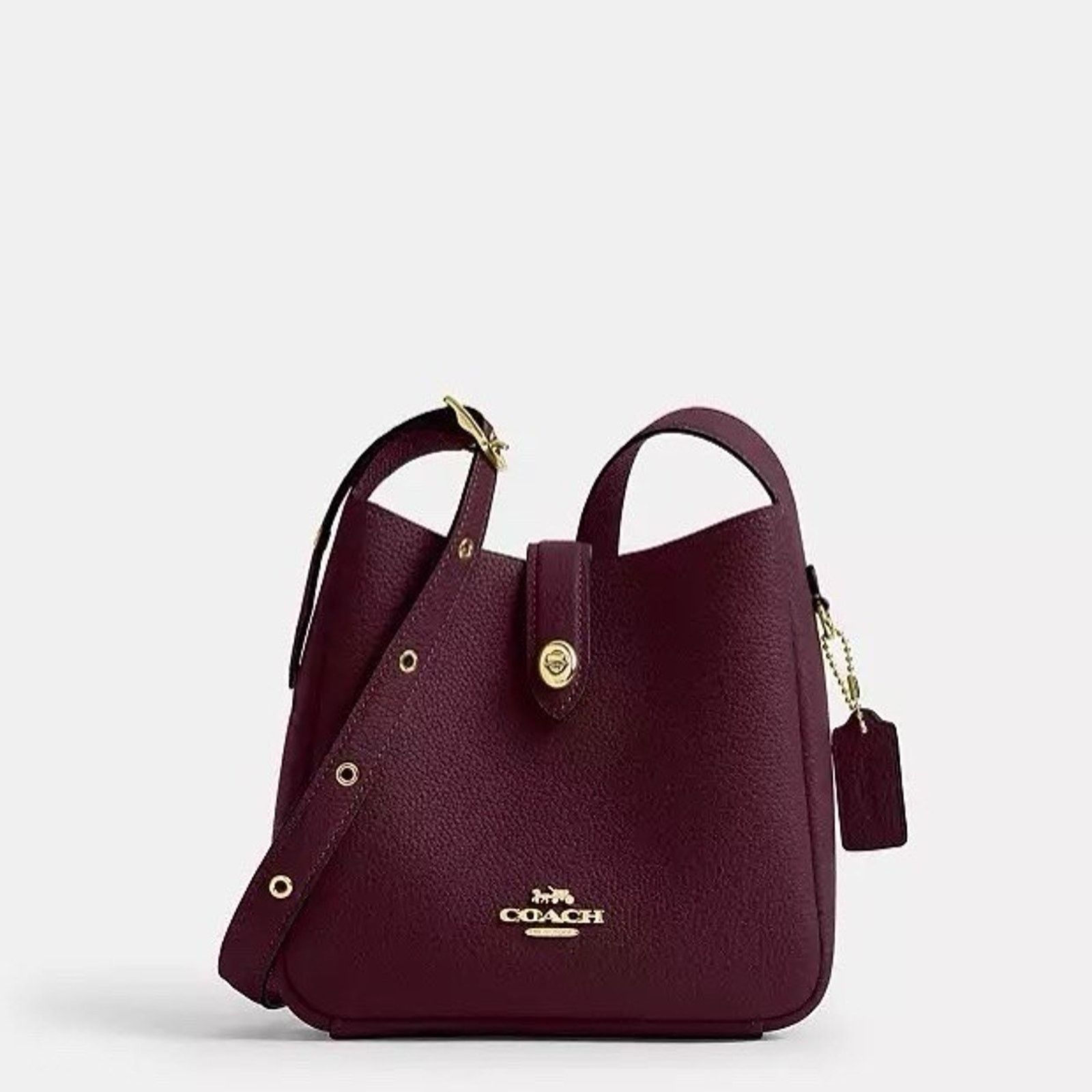 Coach NWT COACH Hadley Mini Crossbody Bag CAL60 Dark Wine Size ONE SIZE - 8 Thumbnail