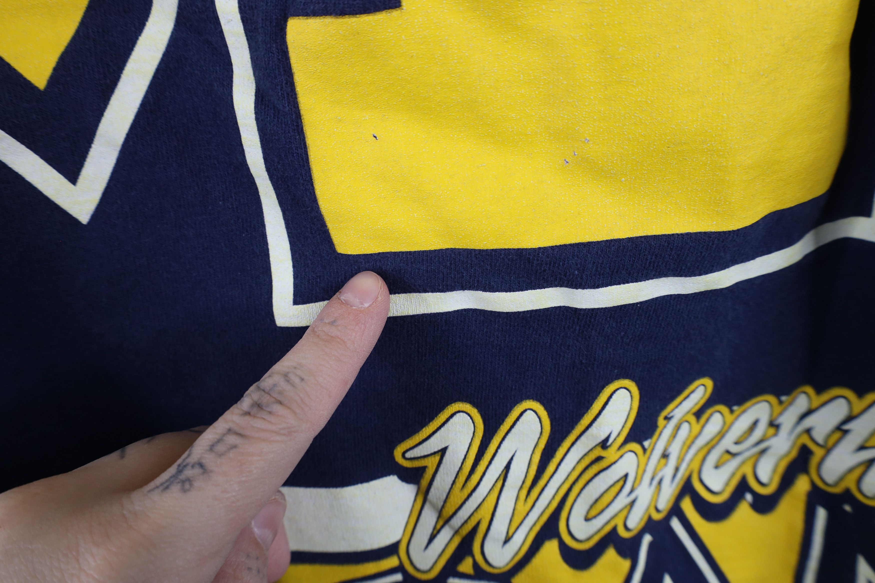 Vintage Vintage 90s Over Print University of Michigan T-Shirt USA Size US L / EU 52-54 / 3 - 7 Thumbnail