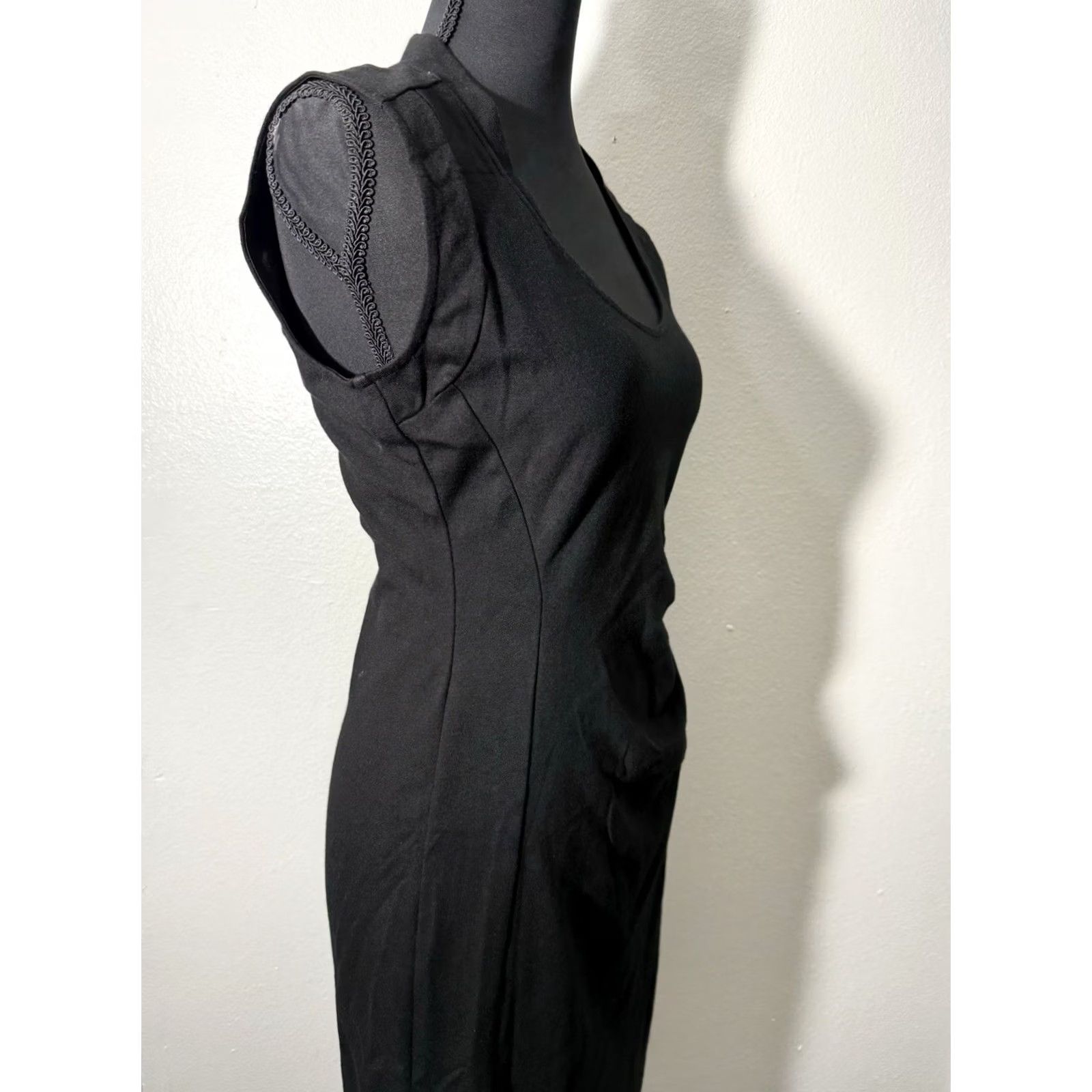 Kenneth Cole Kenneth Cole New York Black Sleeveless Bodycon Dress | Size 8 | Zip Back | Party/Cocktail Size M / US 6-8 / IT 42-44 - 6 Thumbnail