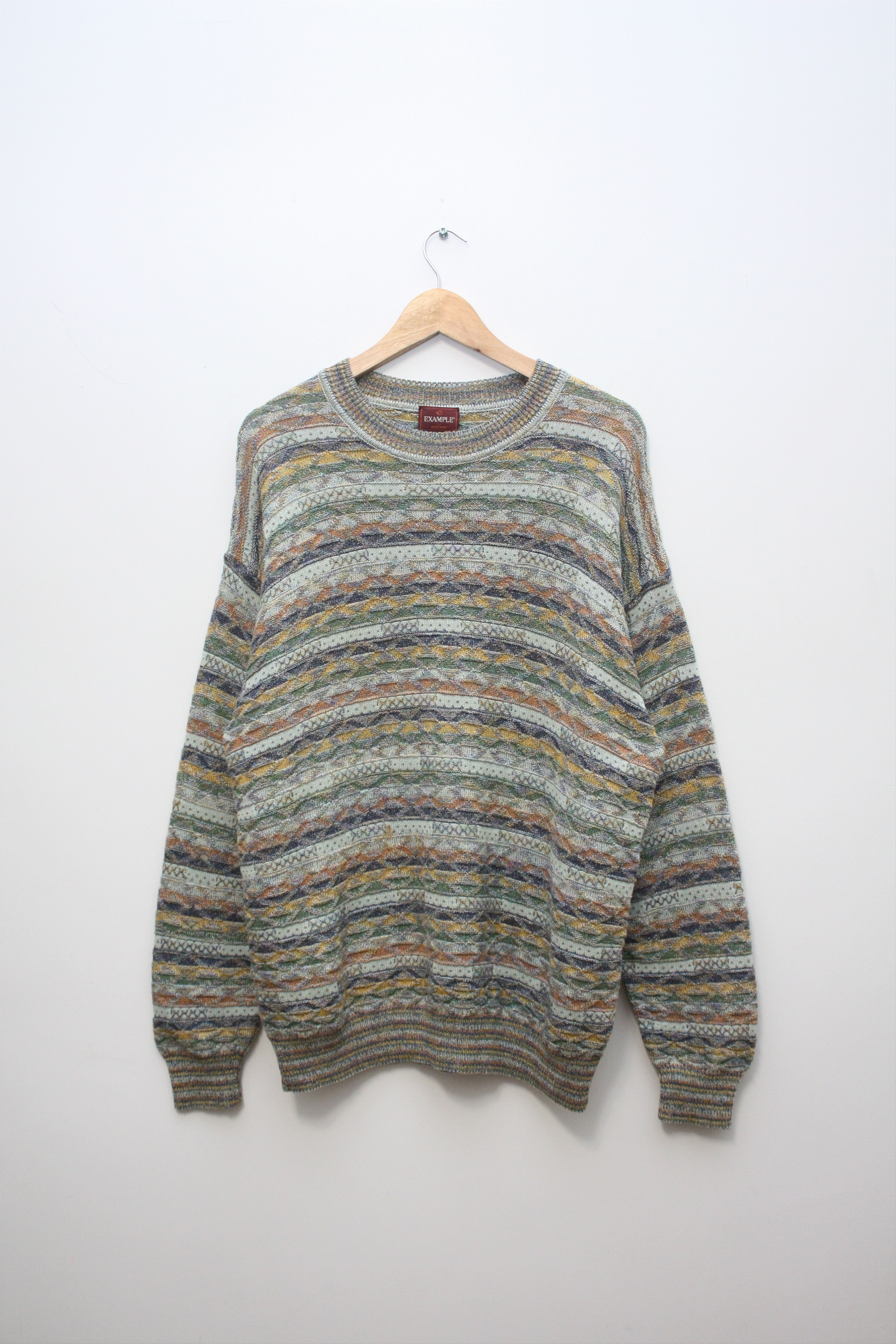 Missoni Missoni Example Knitted Cotton Blend Multicolor Sweater Size US M / EU 48-50 / 2 - 2 Thumbnail