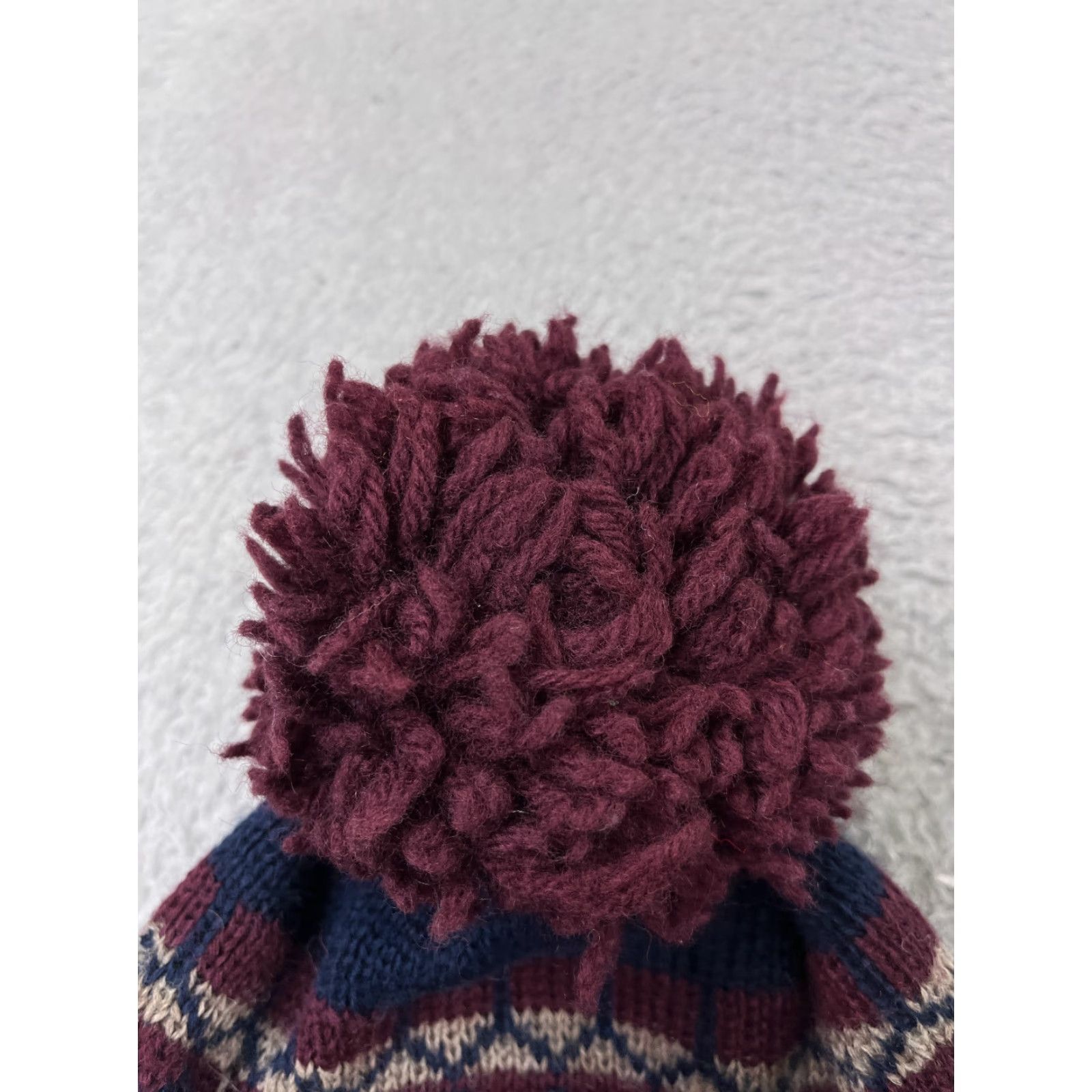 Vintage Smiley Beanie Adult One Size Purple Blue Wool Spandex Knit Ski Hat/Cap Mens Winter Beanie 90s Logo Ski Theme Image: Smiley Size ONE SIZE - 2 Thumbnail