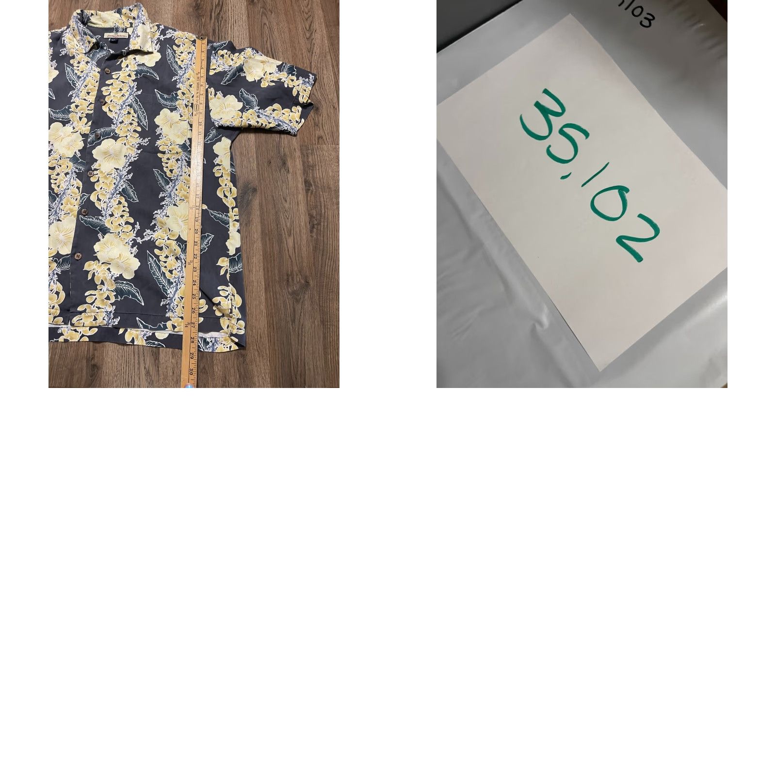 Tommy Bahama Tommy Bahama Shirt Men's Large Size L Grey Yellow Floral Button Up 100% Silk Button-Up Short Sleeve Casual Regular Mens Size US L / EU 52-54 / 3 - 8 Thumbnail