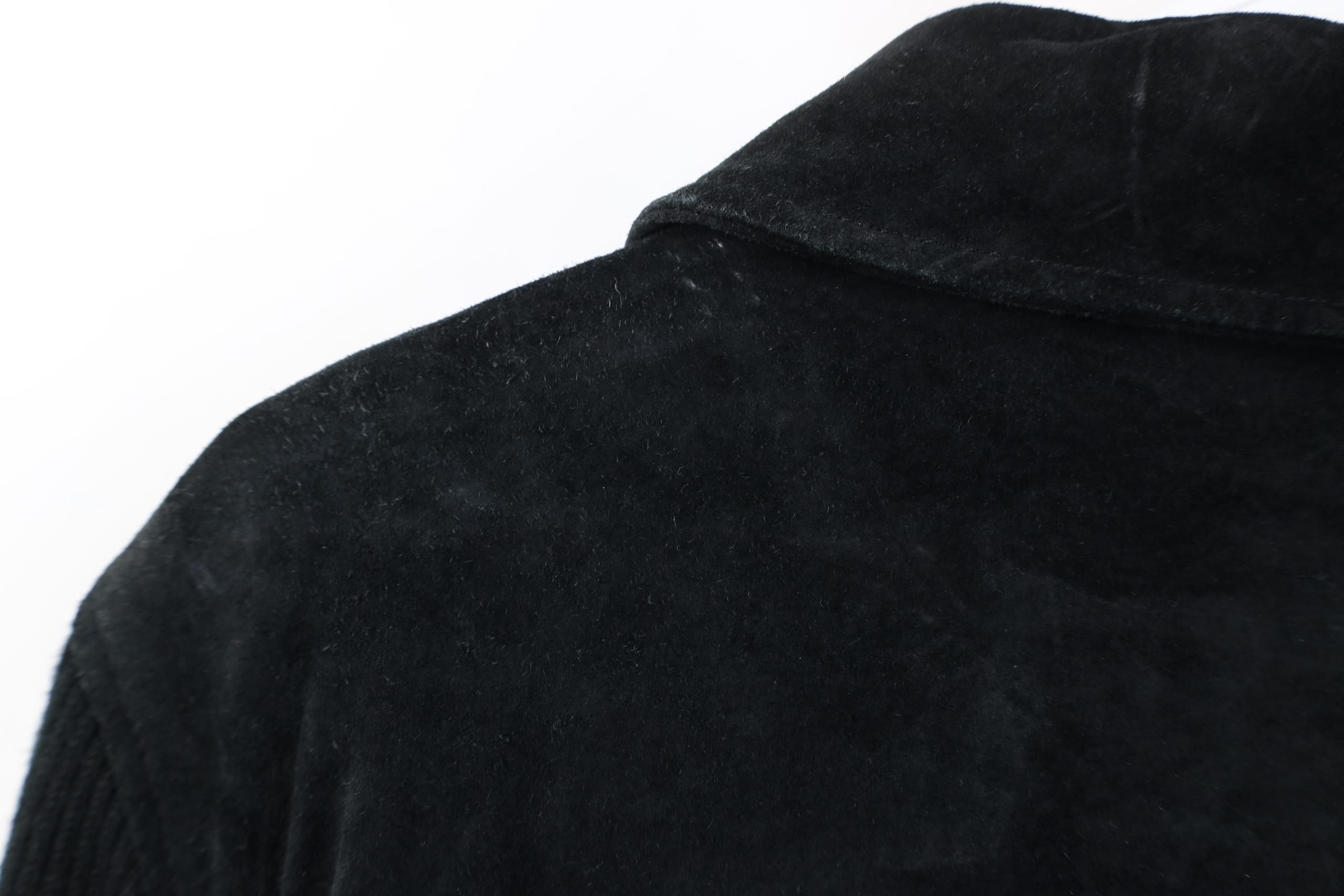 Vintage Vintage 90s Streetwear Leather Sweater Bomber Jacket Black Size XL / US 12-14 / IT 48-50 - 12 Thumbnail