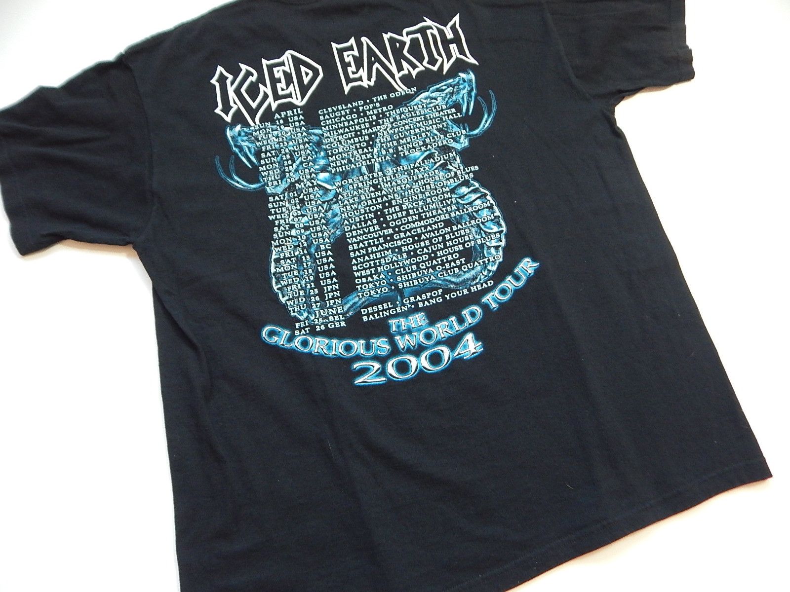 Band Tees × Vintage vintage 00s iced earth heavy trash metal tour tee Size US XL / EU 56 / 4 - 5 Thumbnail