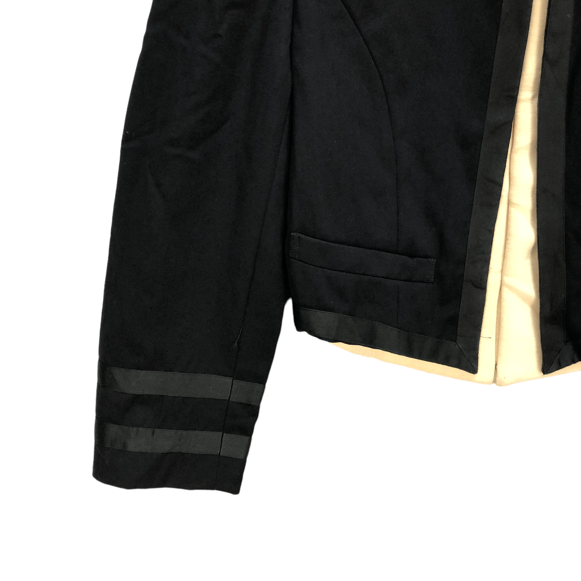 Comme des Garcons RARE💥CDG AD1989 Double Layered Crop Jacket #5197-179 Size M / US 6-8 / IT 42-44 - 4 Thumbnail
