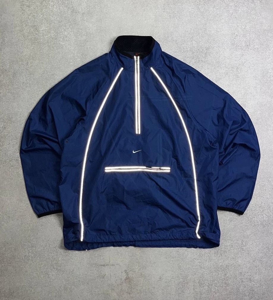 Nike Vintage Nike Swoosh Nylon Archival Quarter Zip Jacket L Size US L / EU 52-54 / 3 - 4 Thumbnail
