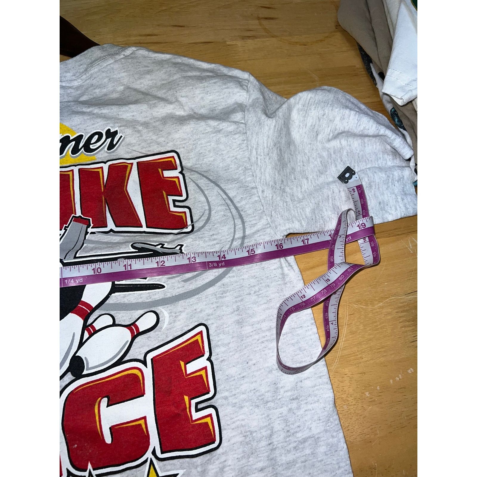 Gildan Air Force Shirt Bowling Services Strike Force Tee Gray Small Size US S / EU 44-46 / 1 - 8 Thumbnail
