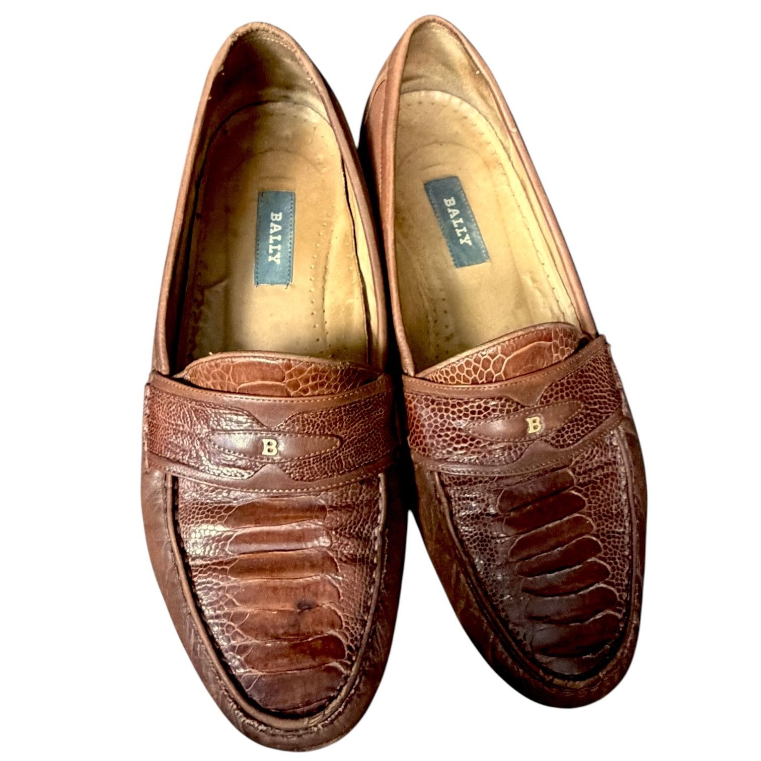Bally Vintage Bally Italy Ostrich Leg Loafers Mens 9.5 D Shoes Size US 9.5 / EU 42-43 - 5 Thumbnail