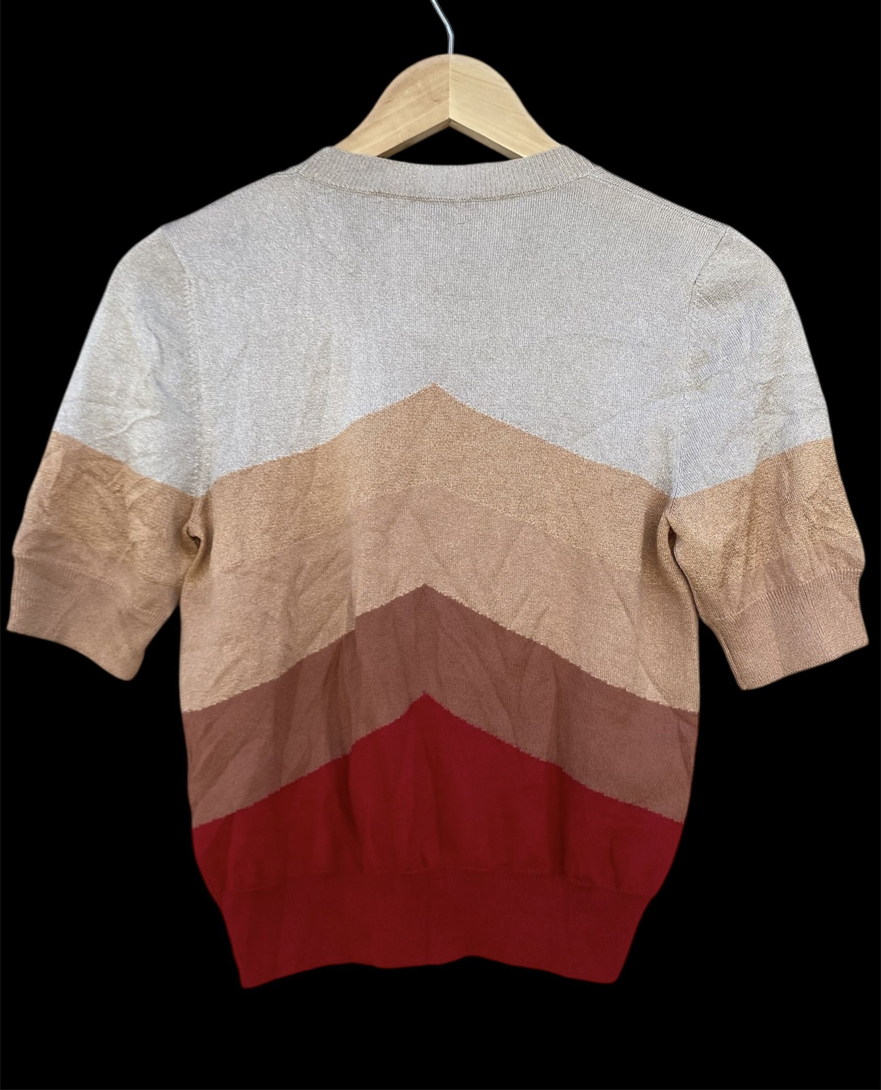 Bottega Veneta Bottega veneta horizontal stripe short sleeve sweater Size M / US 6-8 / IT 42-44 - 2 Thumbnail
