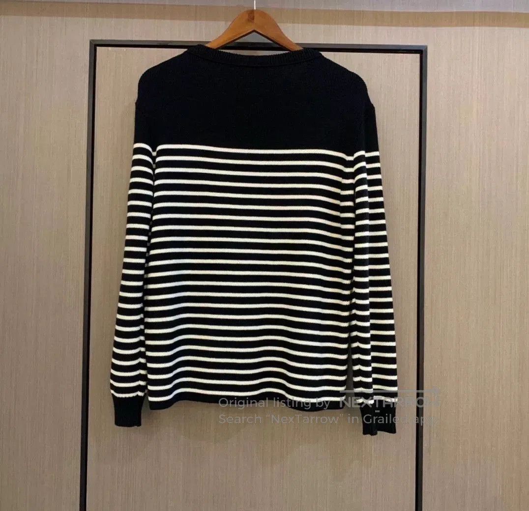 Saint Laurent Paris Saint Laurent Men's Striped Sweater. Size US L / EU 52-54 / 3 - 2 Thumbnail
