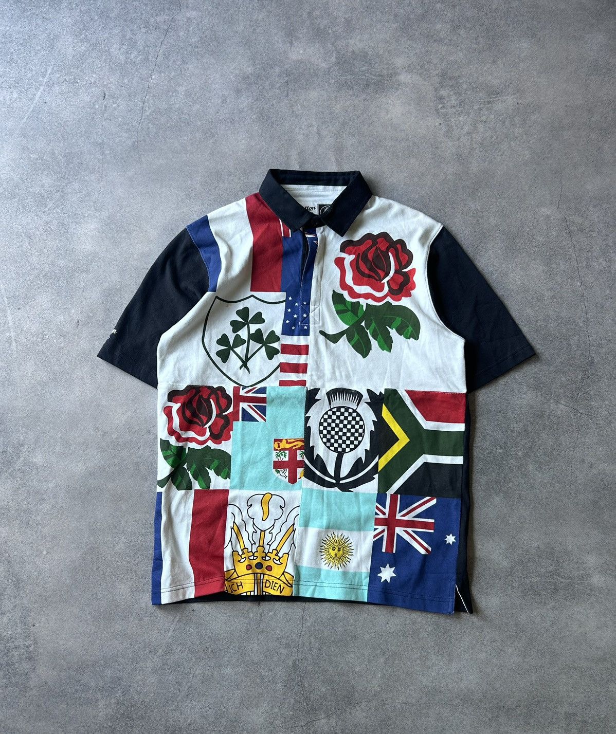 Cotton Traders × Rugby Ralph Lauren Vintage Cotton Traders All print very rare polos shirt mens Size US M / EU 48-50 / 2 - 1 Thumbnail