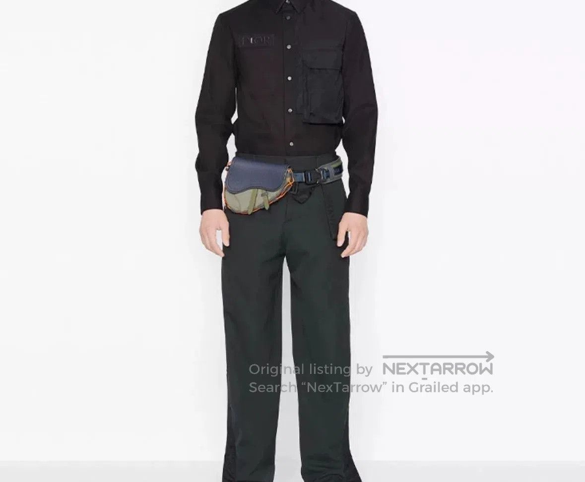 Dior dior x sacai black long sleeve shirt. Size US M / EU 48-50 / 2 - 2 Thumbnail