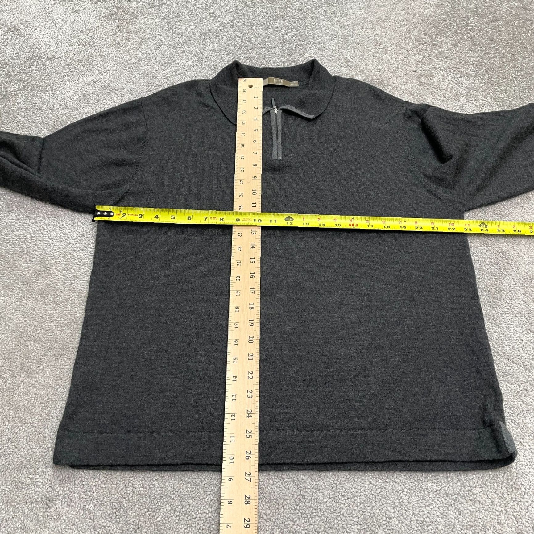 Polo Ralph Lauren VINTAGE Polo Ralph Lauren Wool 1/4 Zip Pullover Sweater Men XL Gray Knit Stretch Classic Size US XL / EU 56 / 4 - 7 Thumbnail