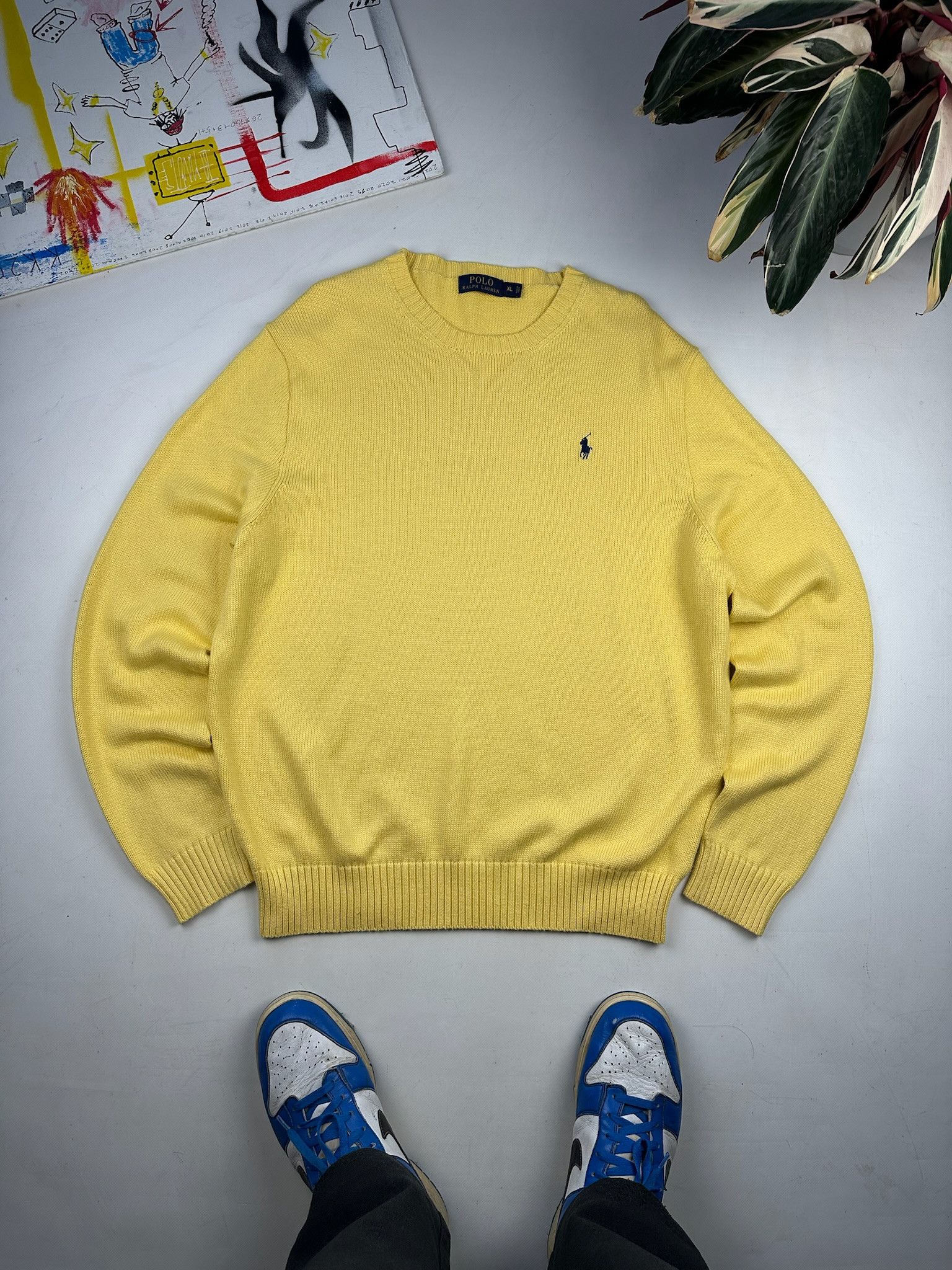 Polo Ralph Lauren Polo Ralph Lauren Yellow Sweater Size US XL / EU 56 / 4 - 6 Thumbnail
