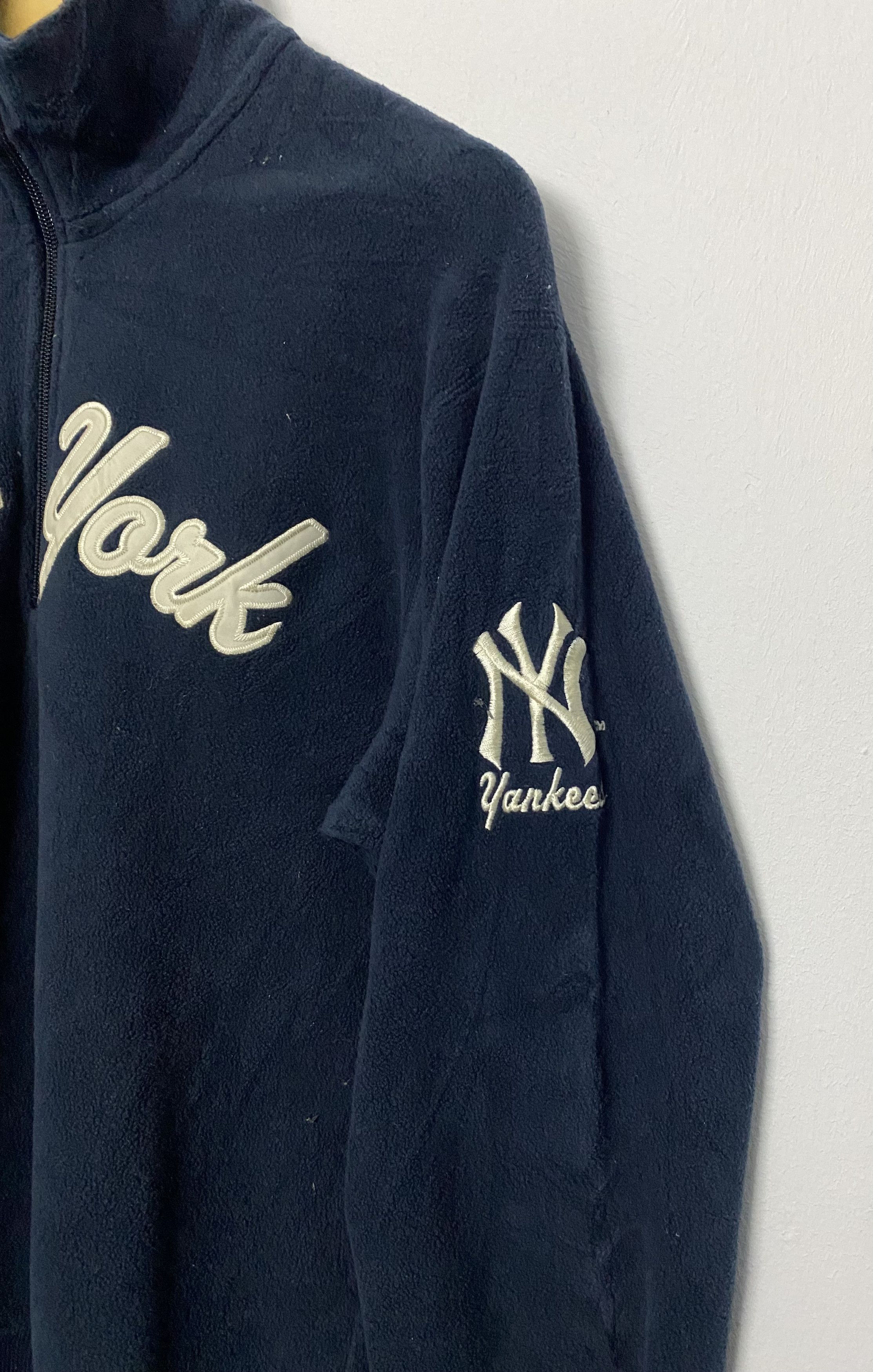 MLB New York Yankees MLB Fleece Quarter-Zip Jacket Size M Size US M / EU 48-50 / 2 - 3 Thumbnail