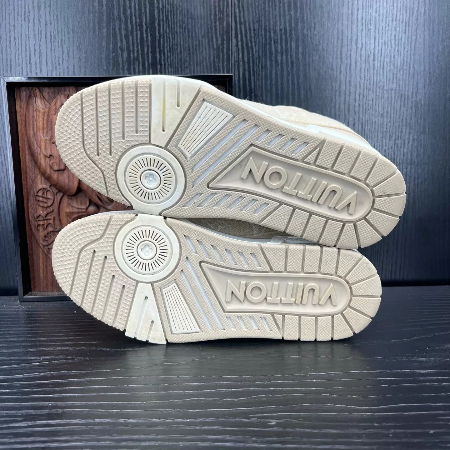 Louis Vuitton LV Trainer Beige 36 Near Mint Original Box Size US 5.5 / IT 35.5 - 5 Thumbnail