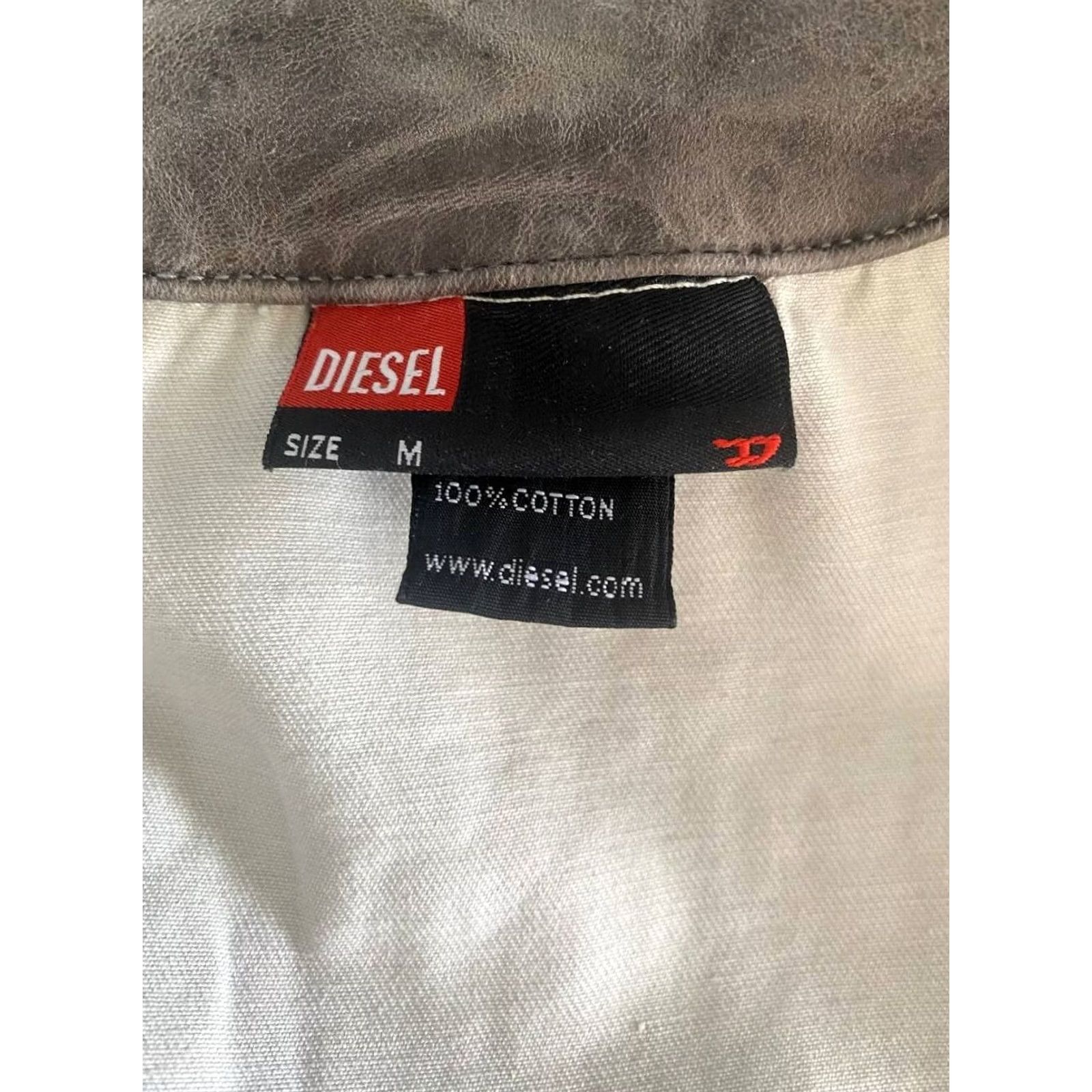 Diesel Diesel Jacket Trucker Mens Regular Gray Denim Cotton Long Sleeve Button Up M Size US M / EU 48-50 / 2 - 3 Thumbnail