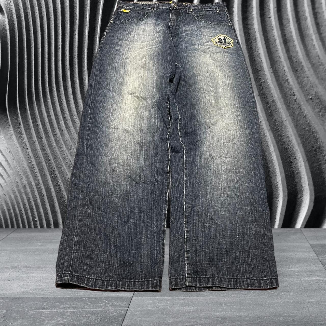 image of Y2K Grail Southpole Baggy Wide Leg Blue Jeans, Men's (Size 34)