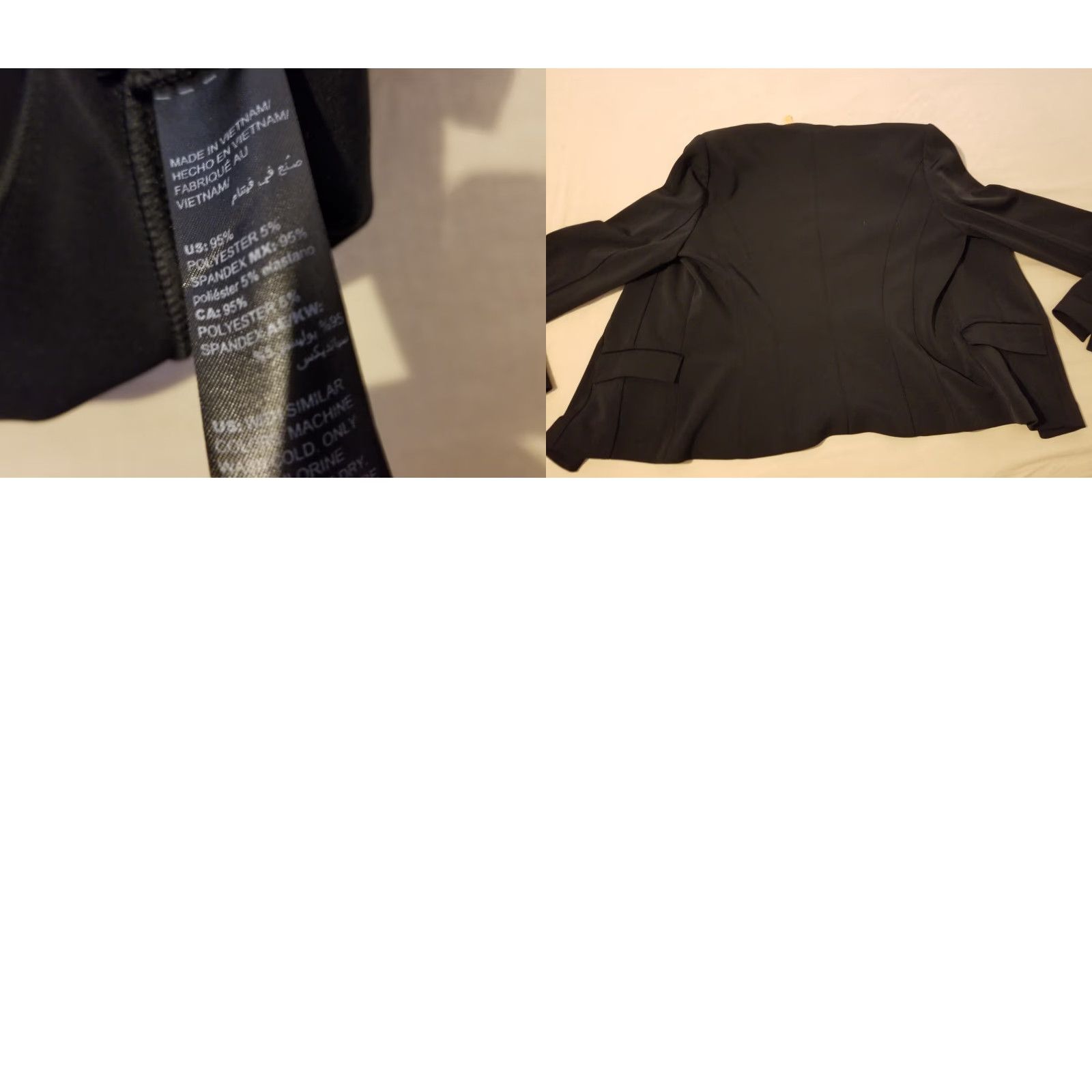 White House Black Market Womens White House Black Market Blazer Jacket 10 Black Shirt? Size L / US 10 / IT 46 - 9 Thumbnail