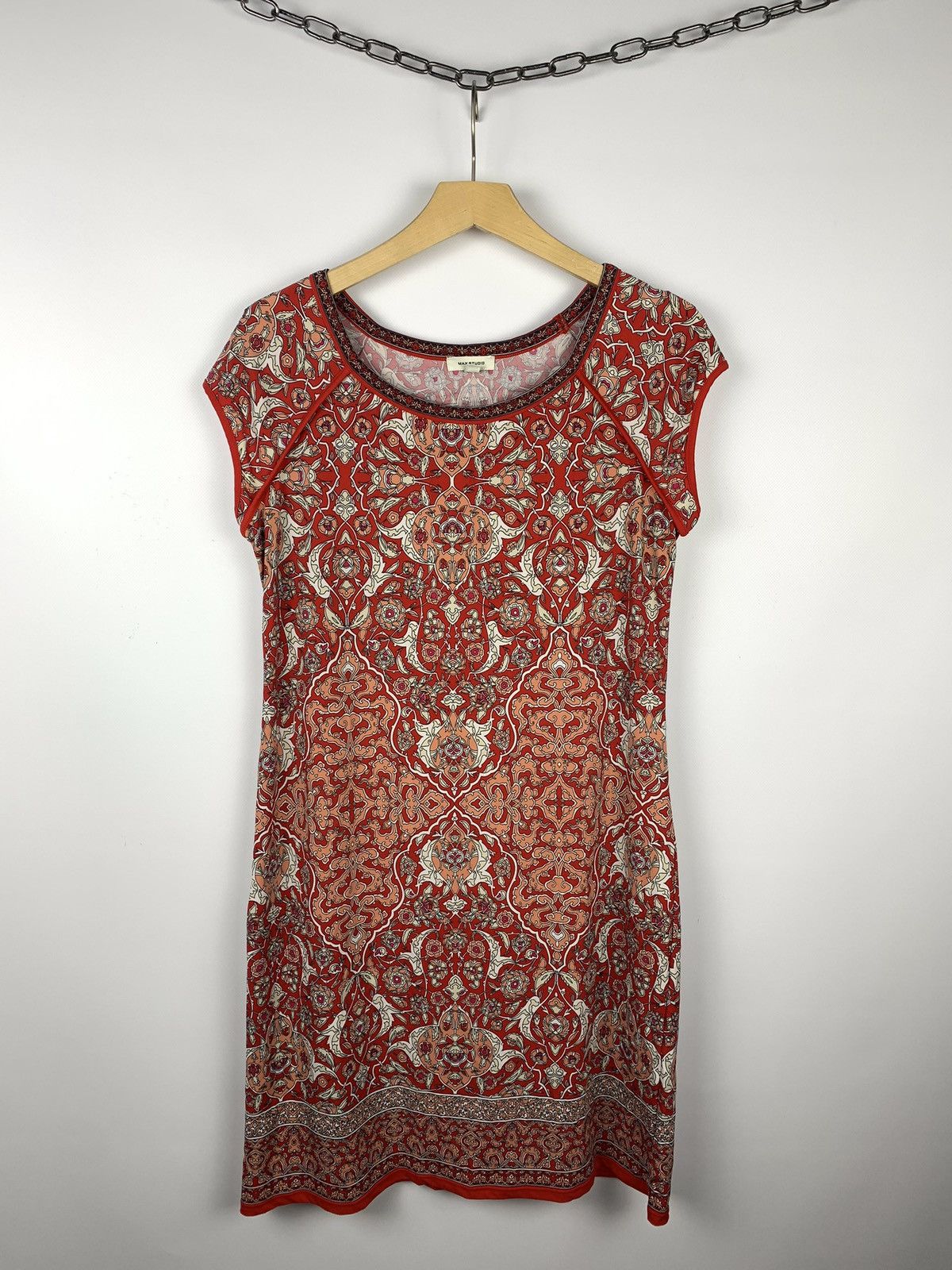 Max Mara Max Studio Mini Dress Women’s Size L Paisley Pattern Y2K Size L / US 10 / IT 46 - 1 Thumbnail
