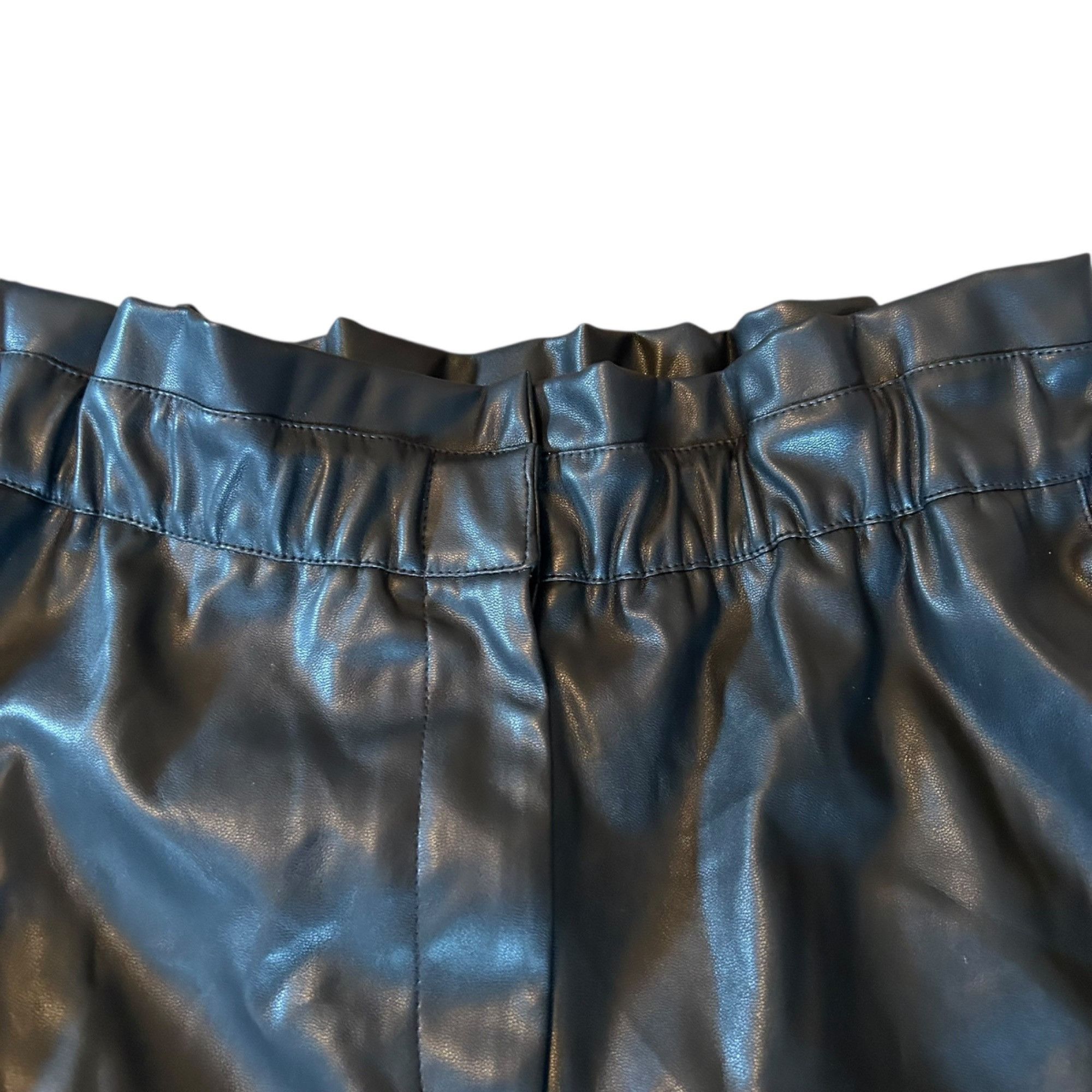 Other NWT Lucy Paris Faux Leather High Rise Paper Bag Shorts Size 32" / US 10 / IT 46 - 3 Thumbnail