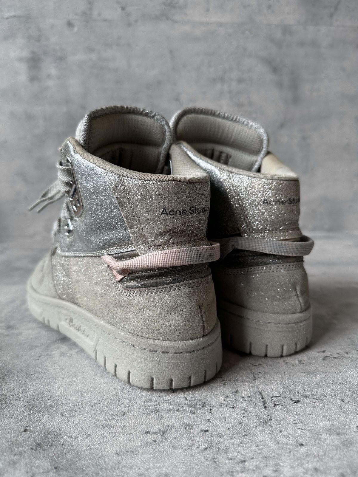 Acne Studios 08STHLM METALLIC GLITTER HIGH TOP Size US 6 / EU 39 - 13 Thumbnail