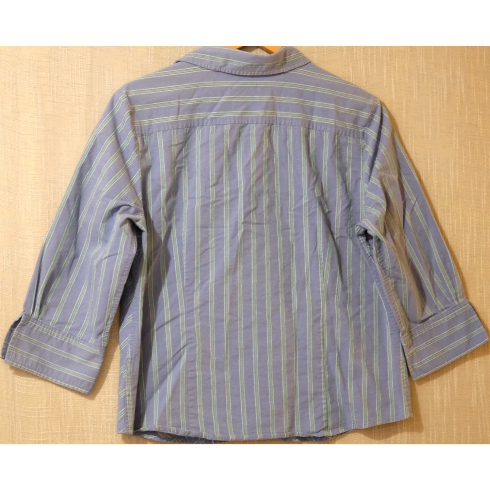 Vintage Caribbean Joe Button Shirt Top Blouse Blue Green Chevron Women's XL #A19-3 Size XL / US 12-14 / IT 48-50 - 5 Thumbnail