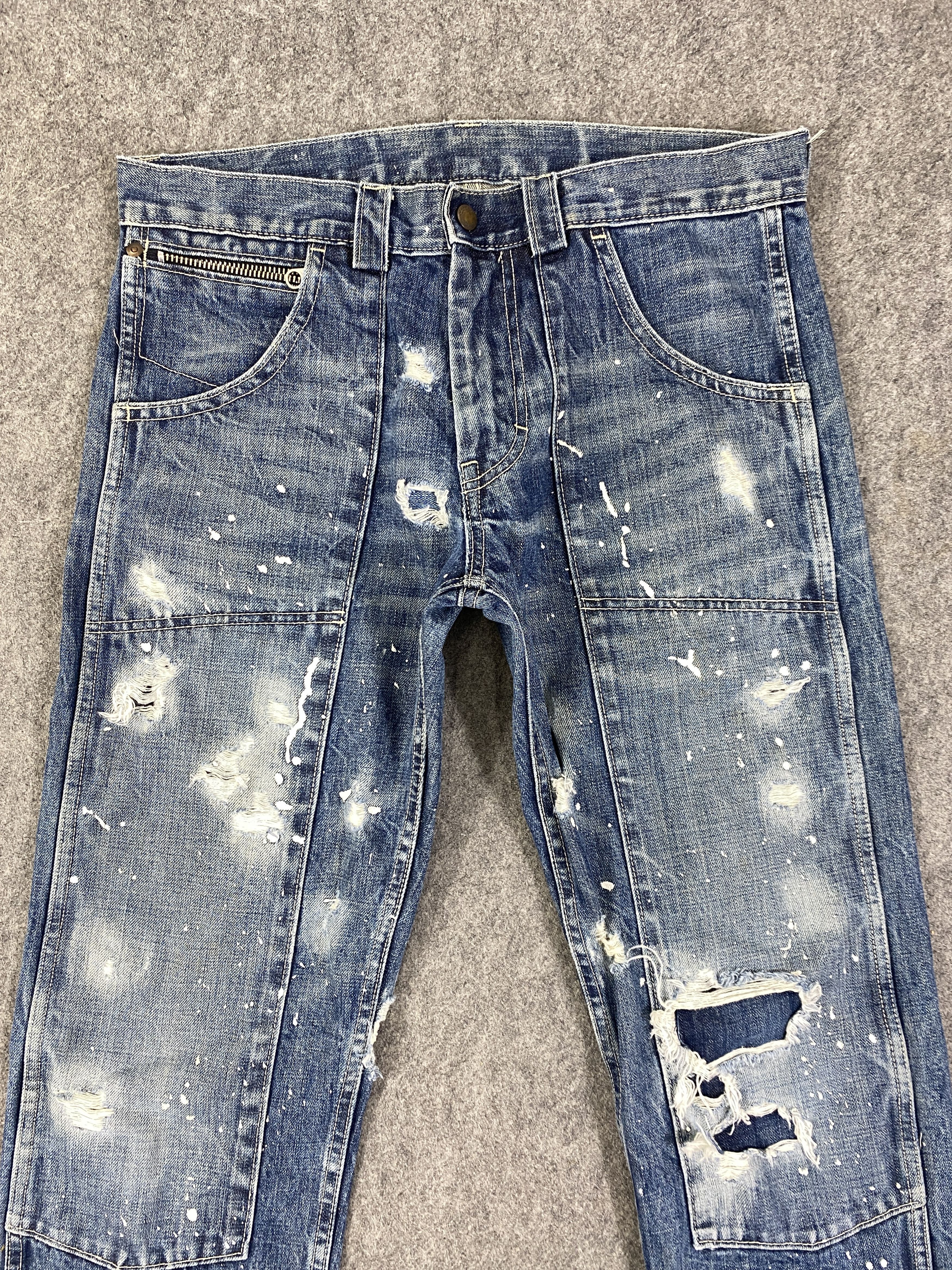 Hysteric Glamour Vintage Alternative Painter Jeans 33x28.5 Denim - JN3261 Size US 33 - 3 Thumbnail