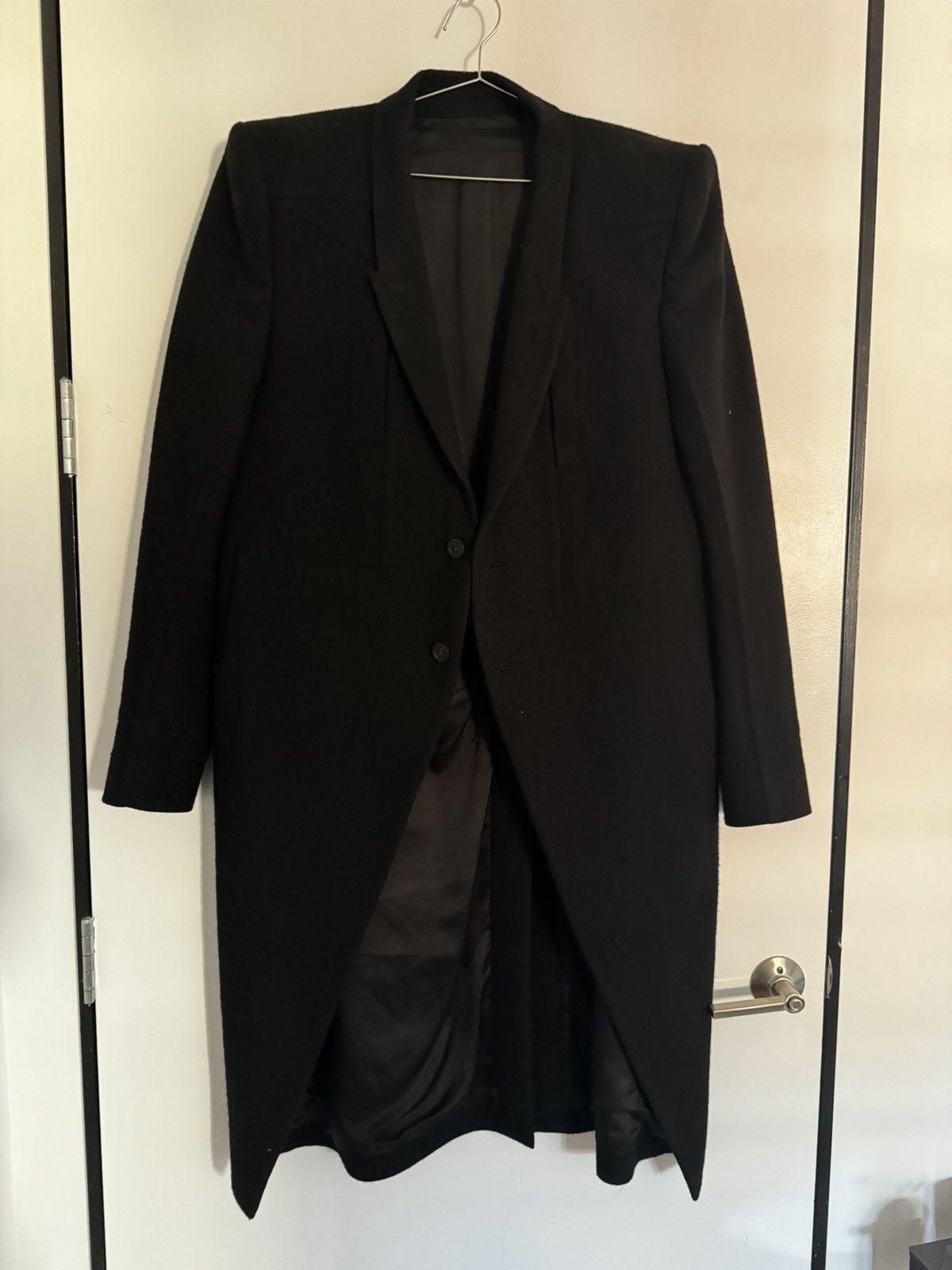 Pre-owned Rick Owens Luxor Neue Fogpocket Coat In Black