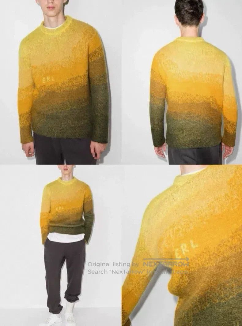 ERL ERL Ombre Round Neck Long Sleeve Wool and Mohair Sweater Size US S / EU 44-46 / 1 - 7 Thumbnail
