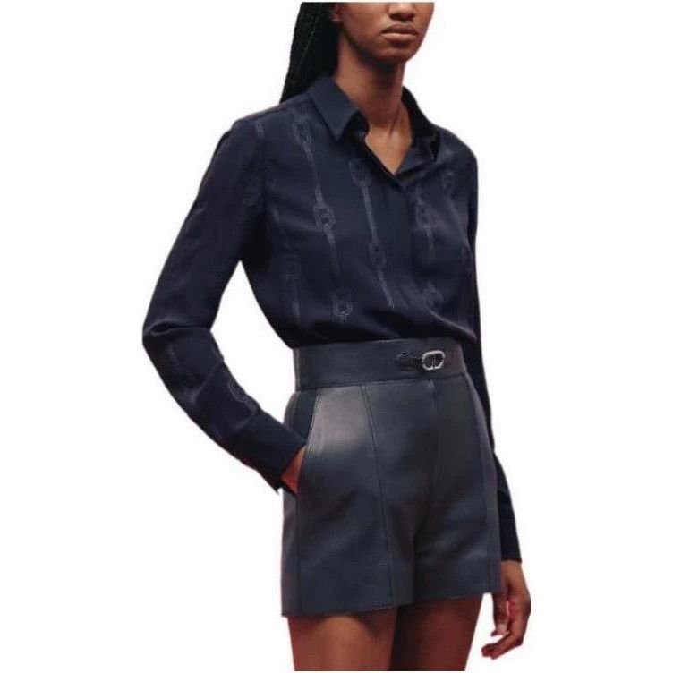 Hermes Hermes Navy Blue Shirt Size 34 Size US XS / EU 42 / 0 - 1 Thumbnail