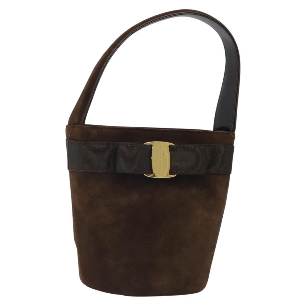 Salvatore Ferragamo Salvatore Ferragamo Vala Handbag Suede Size ONE SIZE - 1 Thumbnail