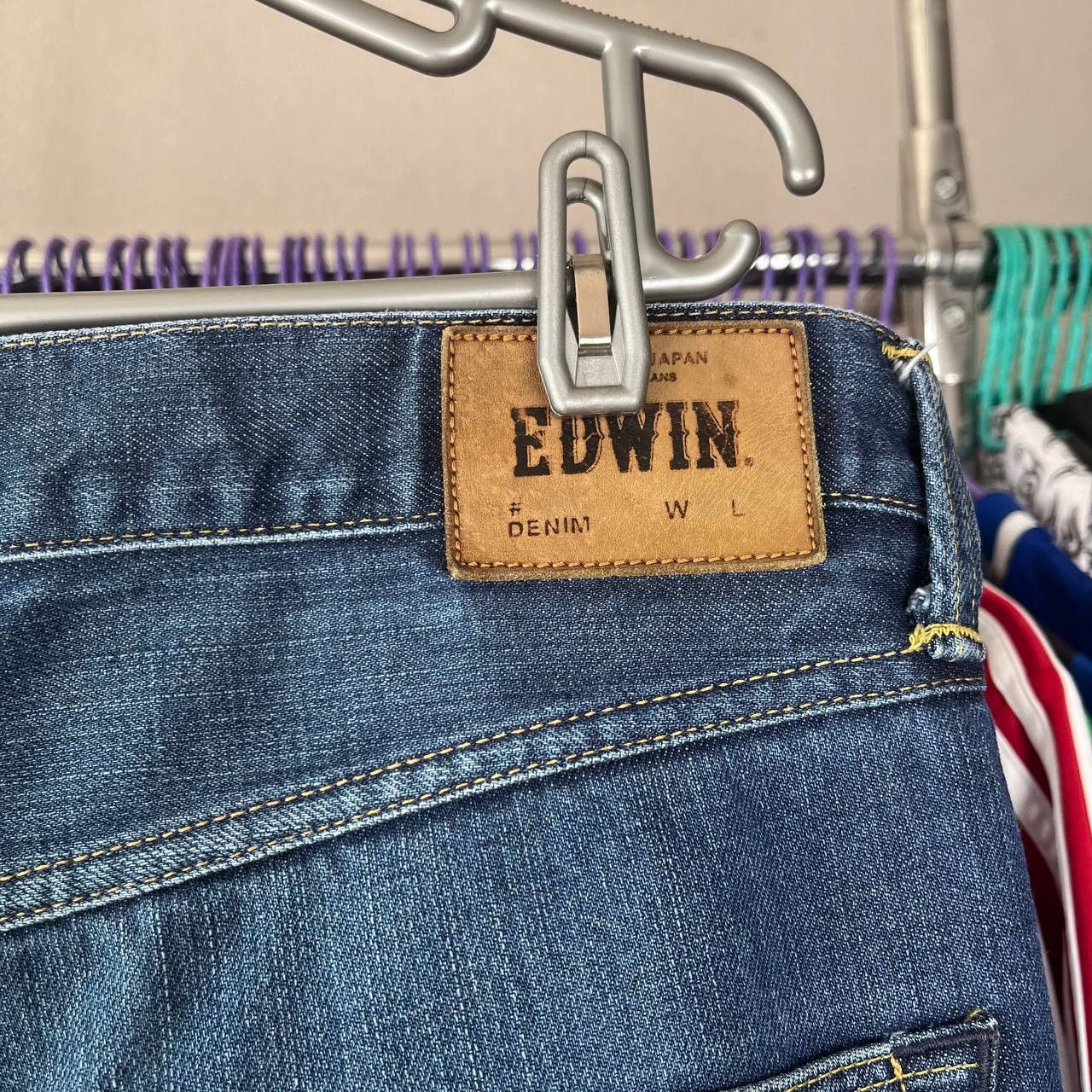 Edwin Edwin ED-55 Relaxed Fit Button Fly Blue Denim Pants Size M Size US 34 / EU 50 - 4 Thumbnail