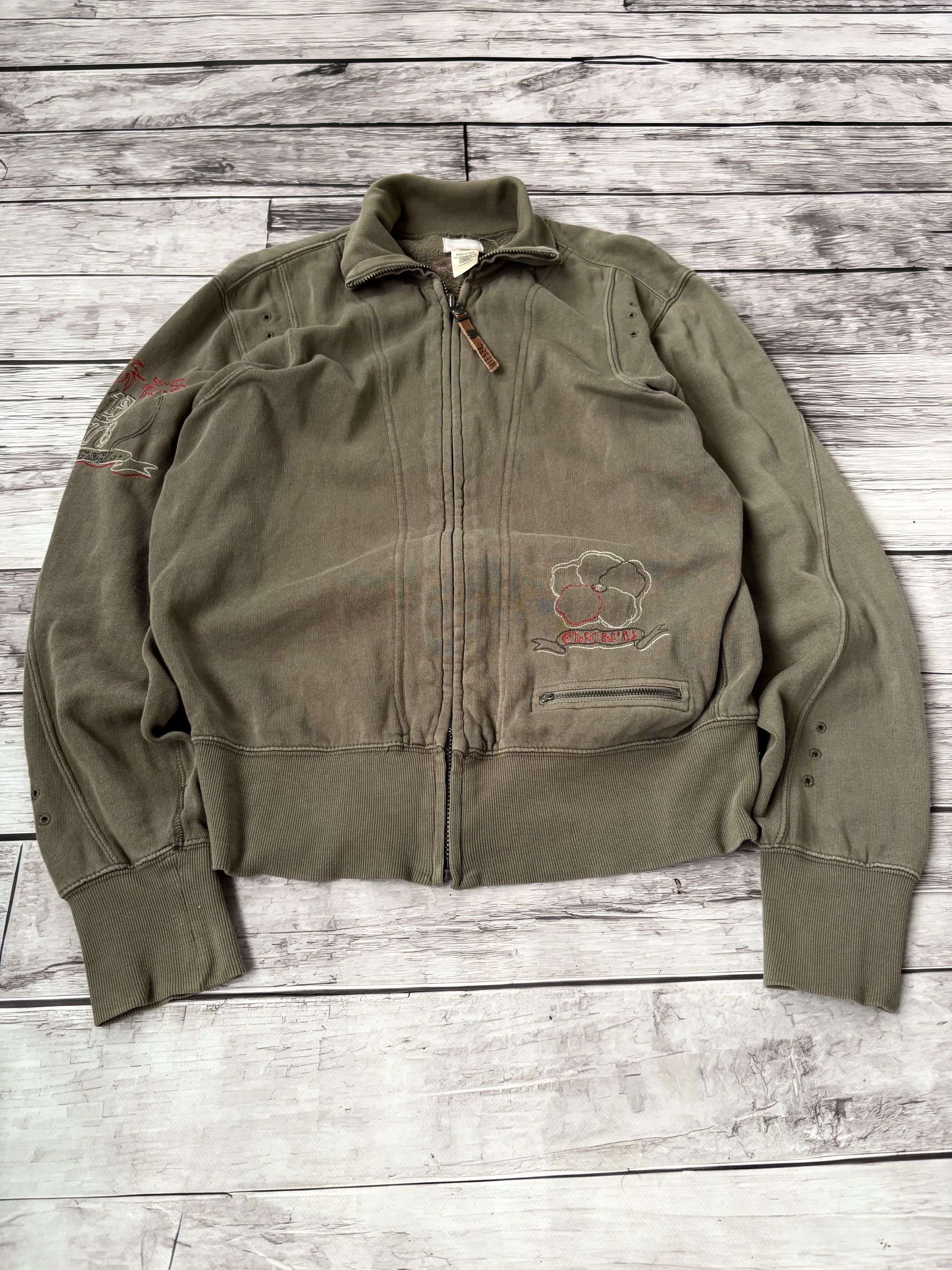 Diesel VTG CROPPED WASHED DIESEL HOODIE AVANT GARDE Y2K Size US M / EU 48-50 / 2 - 9 Thumbnail