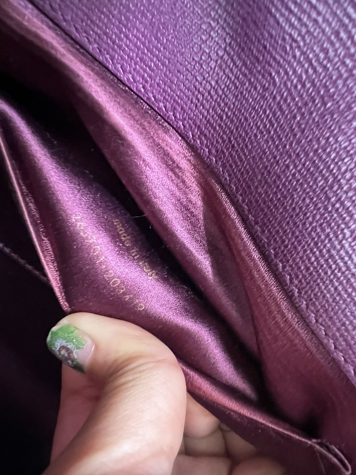 Yves Saint Laurent Saint Laurent Chyc Clutch – Purple Size ONE SIZE - 15 Thumbnail