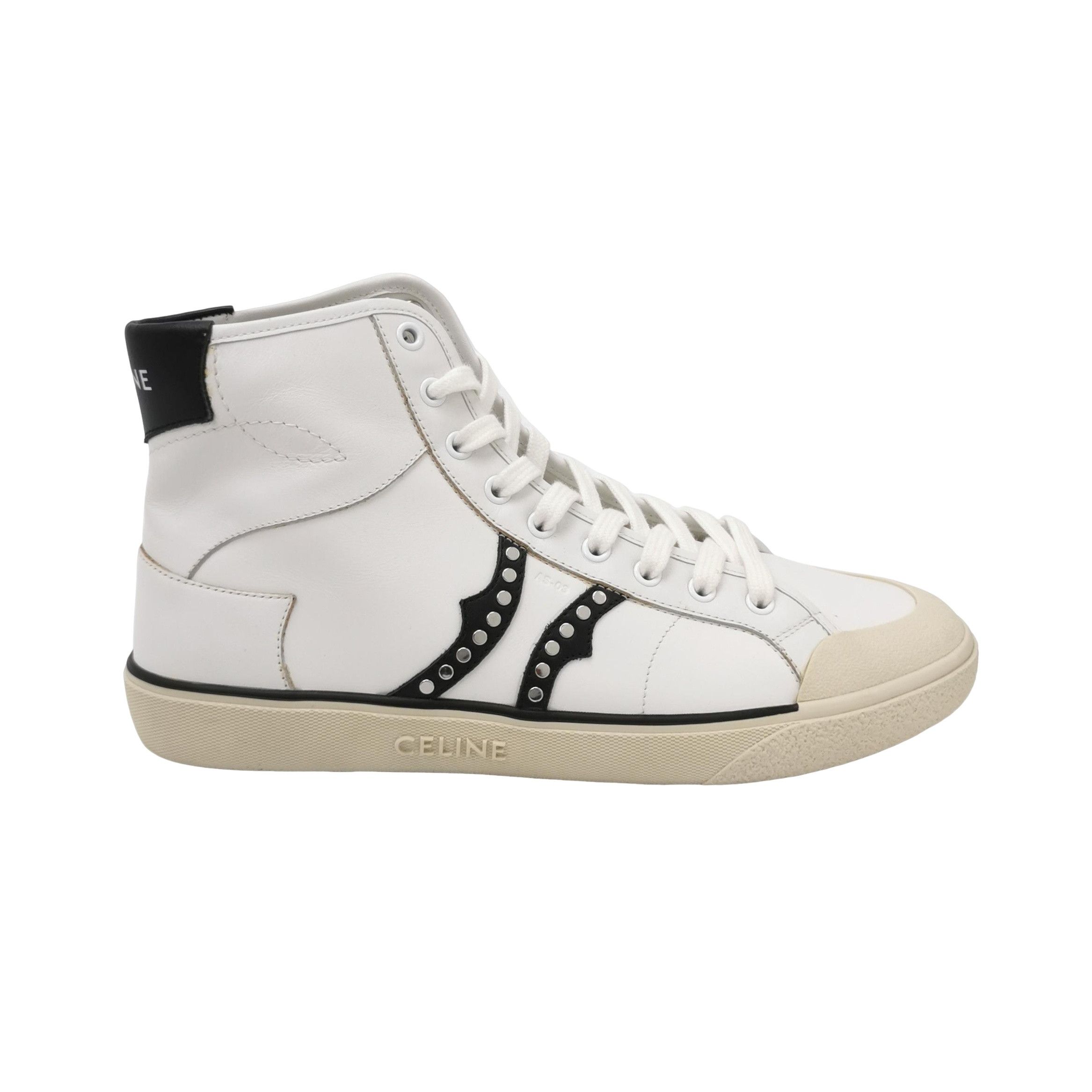 Celine Celine Western Mid Studded Calfskin Sneakers 42 Size US 9 / EU 42 - 1 Thumbnail