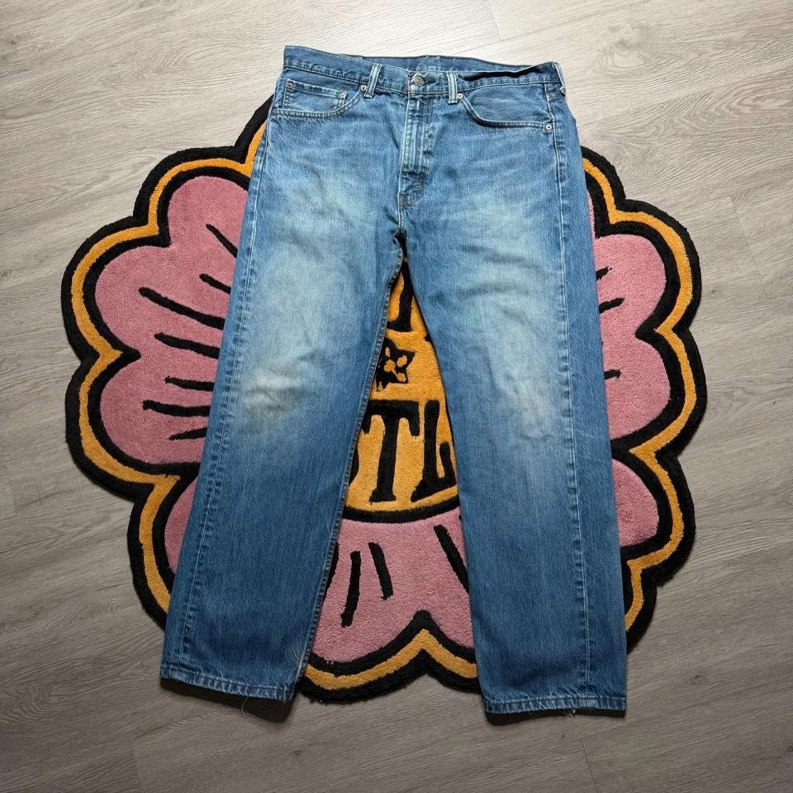 Levi's Levi’s Strauss 505 Regular Straight Leg Denim Jeans 36x30 Size US 36 / EU 52 - 1 Thumbnail