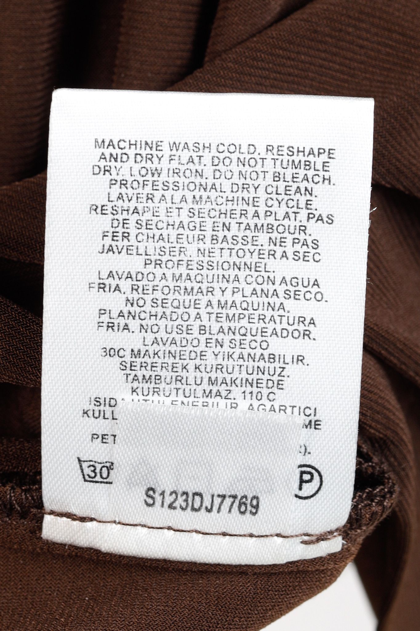 Tibi Tibi Brown Drapey Jersey Tunic Top Size M / US 6-8 / IT 42-44 - 10 Thumbnail
