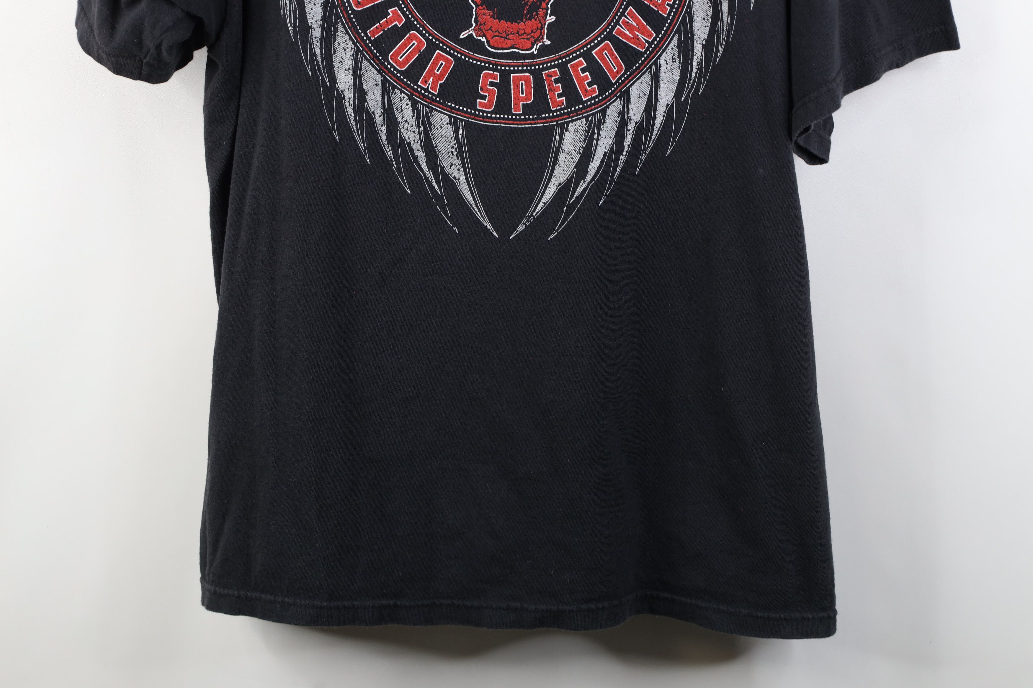 Vintage Vintage Y2K Valley Bristol Motor Skull Wings T-Shirt Size US XXL / EU 58 / 5 - 3 Thumbnail